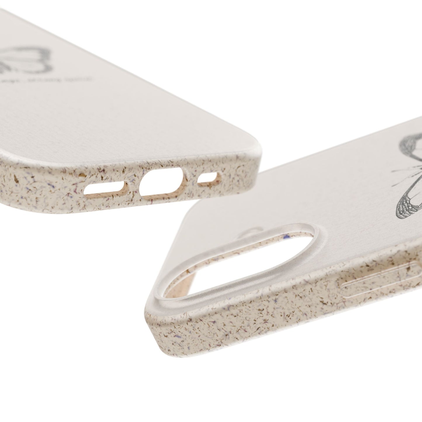 Butterfly Design Biodegradable Phone Case - Eco-Friendly, Sustainable Gift, Cute Accessories for Nature Lovers, Birthday or Holiday