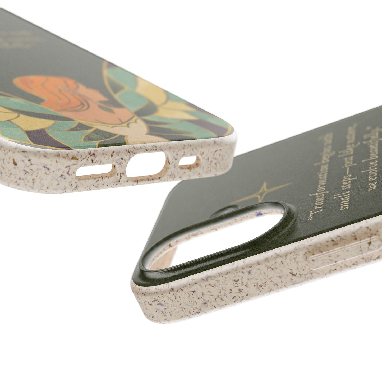 Eco-Friendly Phone Case with Inspirational Quote, Biodegradable iPhone Cover, Nature-Inspired Gift, Fairy Motivation Design, [...]