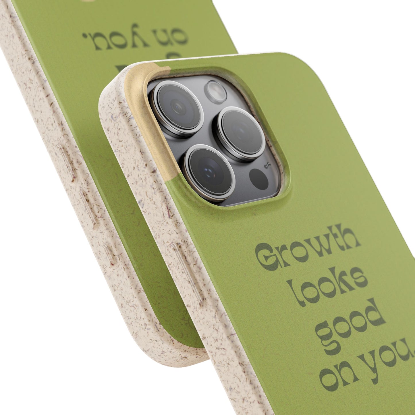Biodegradable Phone Case - Eco-Friendly, Plant-Inspired Design, Sustainable Gift, Nature Lover's Accessory, Growth Looks Good on You