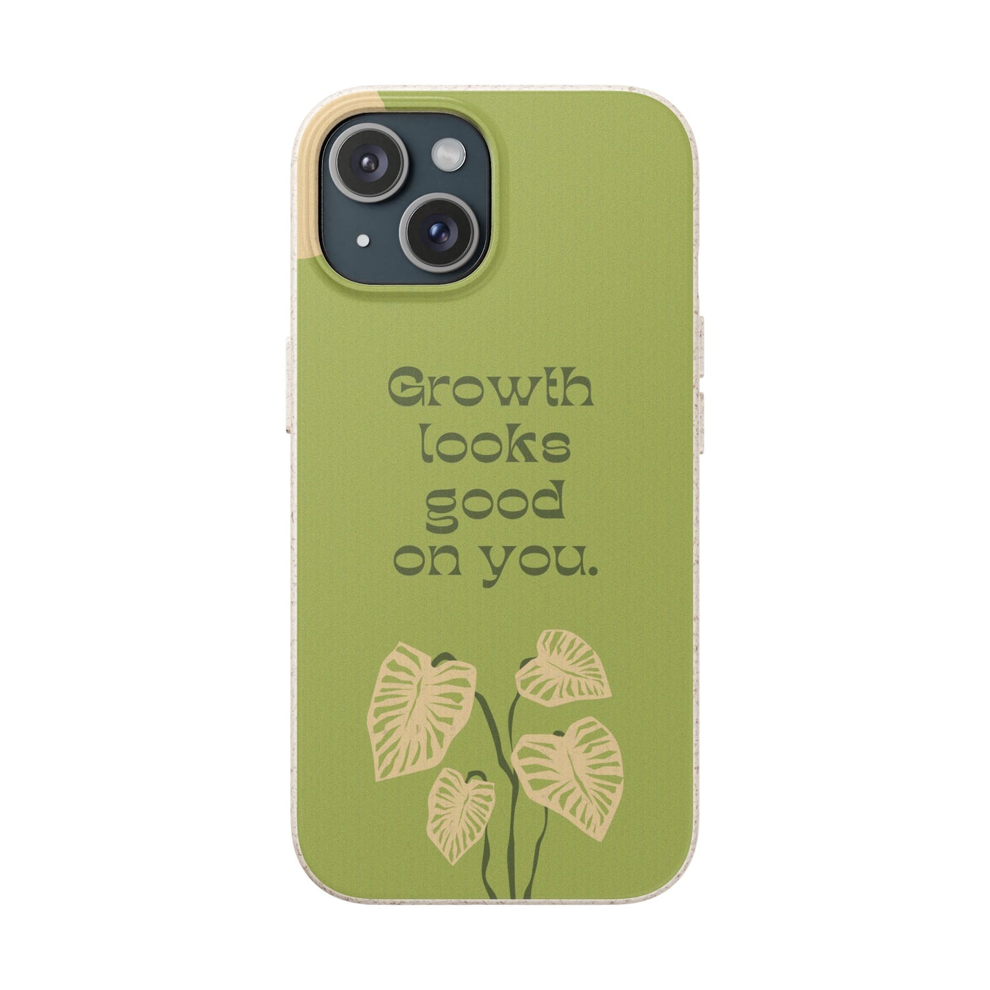 Biodegradable Phone Case - Eco-Friendly, Plant-Inspired Design, Sustainable Gift, Nature Lover's Accessory, Growth Looks Good on You
