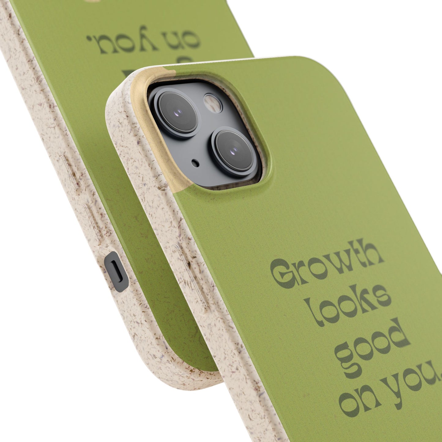 Biodegradable Phone Case - Eco-Friendly, Plant-Inspired Design, Sustainable Gift, Nature Lover's Accessory, Growth Looks Good on You