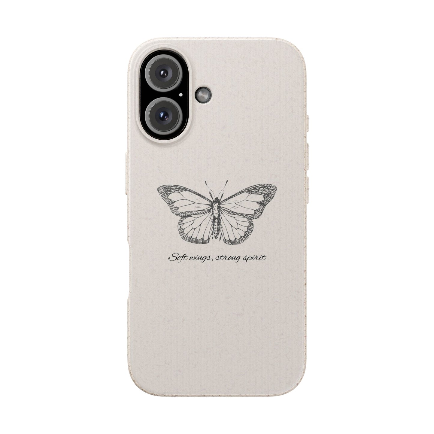 Butterfly Design Biodegradable Phone Case - Eco-Friendly, Sustainable Gift, Cute Accessories for Nature Lovers, Birthday or Holiday