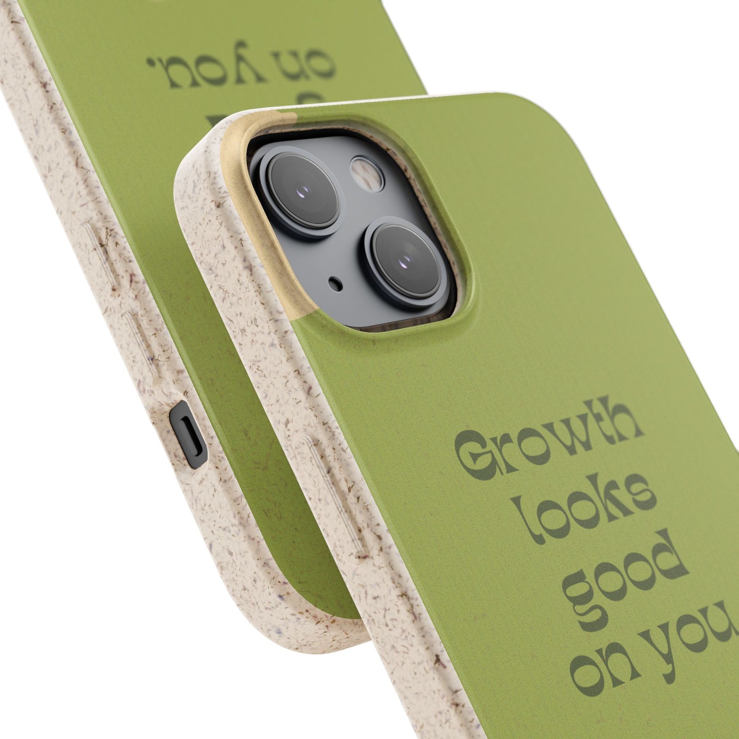 Biodegradable Phone Case - Eco-Friendly, Plant-Inspired Design, Sustainable Gift, Nature Lover's Accessory, Growth Looks Good on You