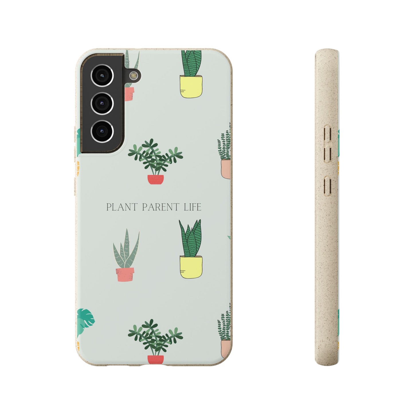 Eco-Friendly Phone Case: Plant Parent Life, Biodegradable Cover, Nature Lover Gift, Eco-Conscious Accessory, Sustainable Phone Case