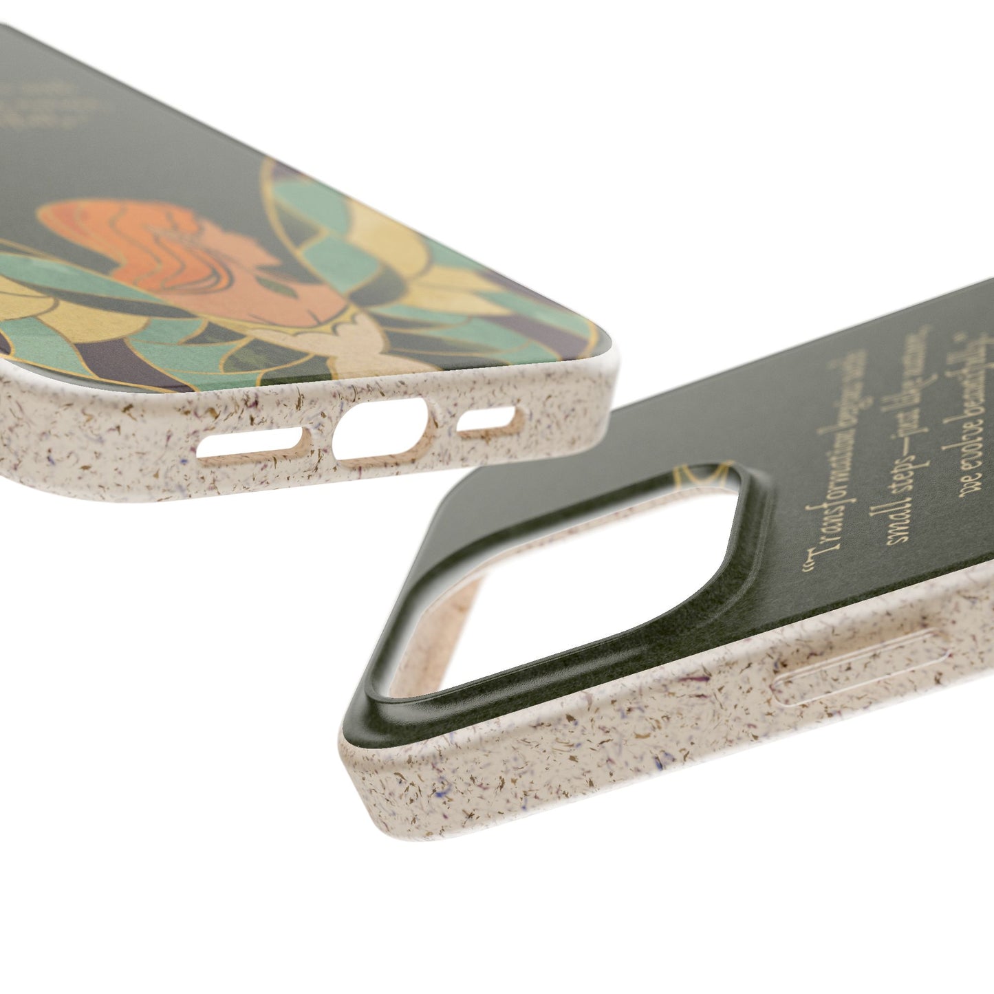 Eco-Friendly Phone Case with Inspirational Quote, Biodegradable iPhone Cover, Nature-Inspired Gift, Fairy Motivation Design, [...]