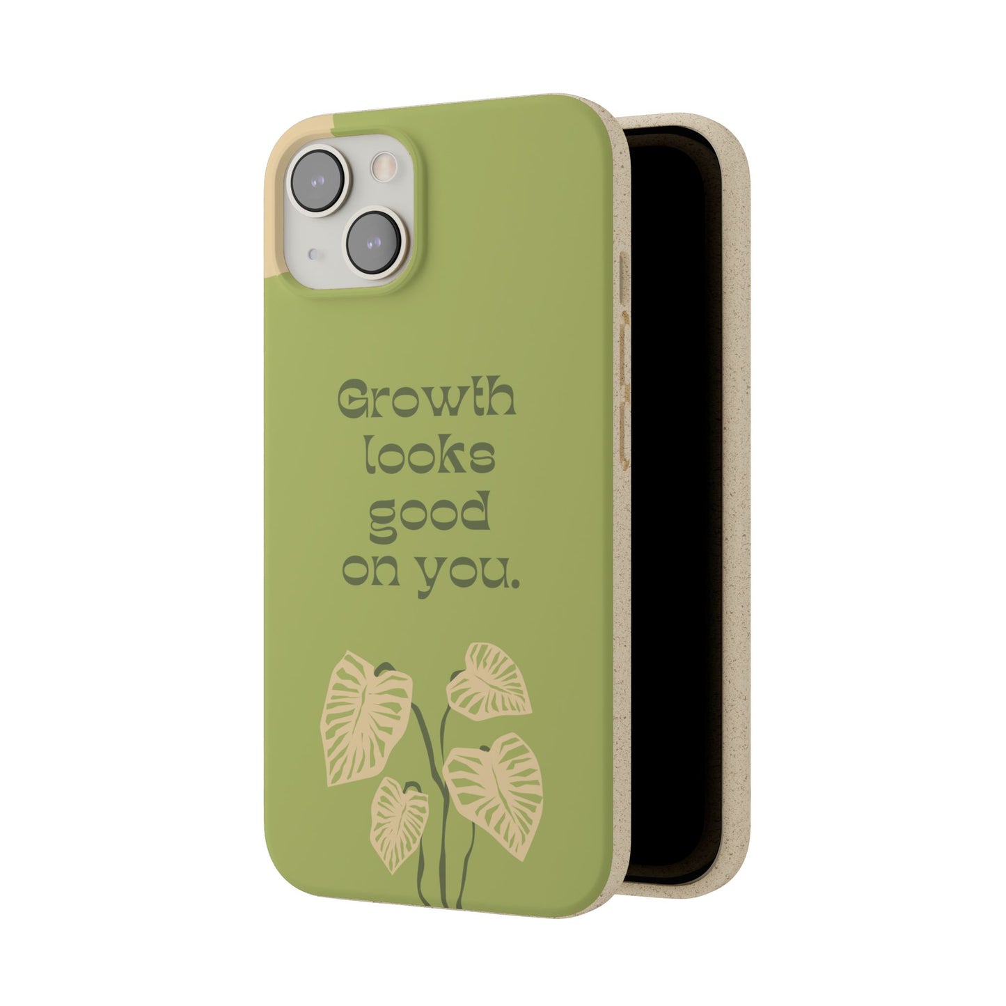 Biodegradable Phone Case - Eco-Friendly, Plant-Inspired Design, Sustainable Gift, Nature Lover's Accessory, Growth Looks Good on You