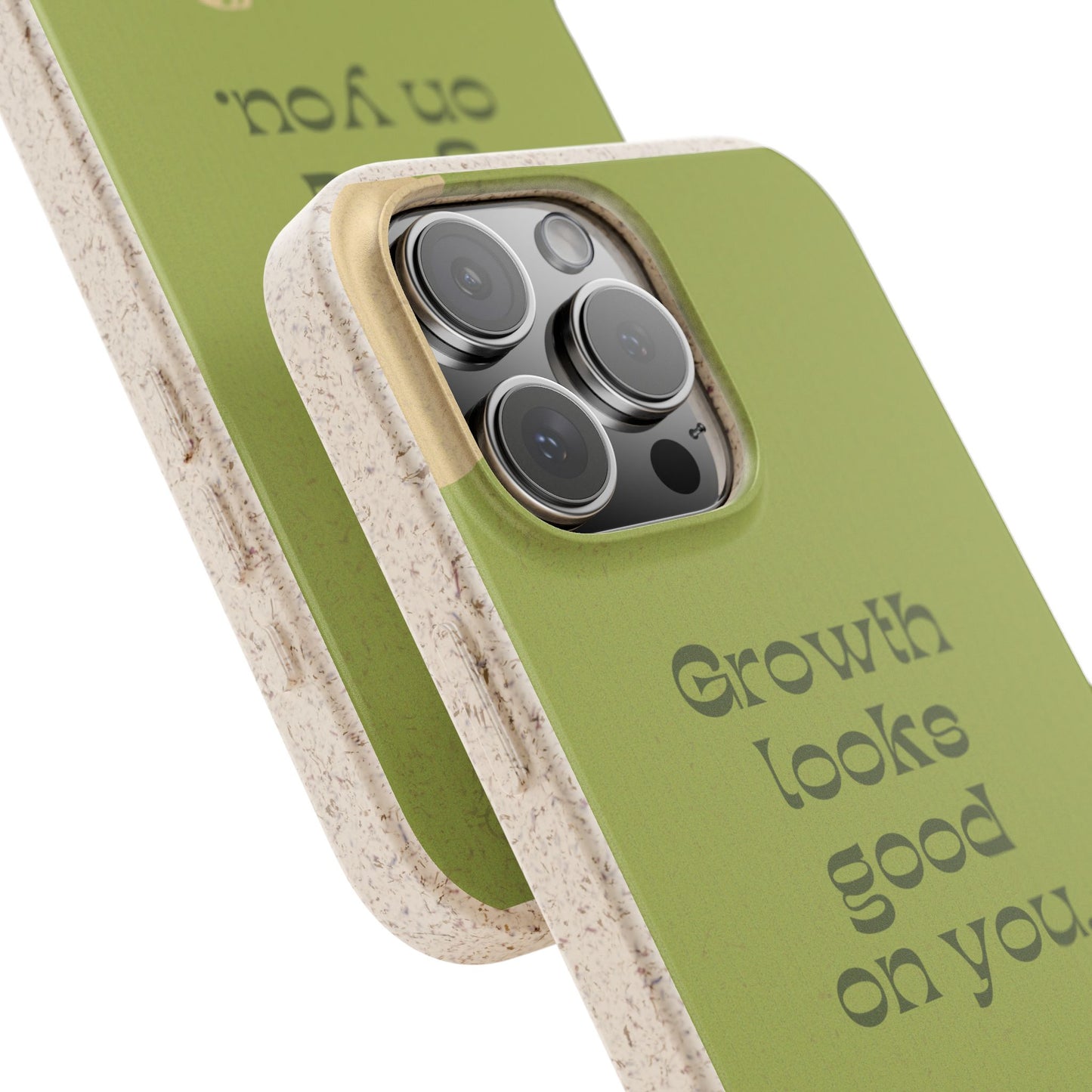 Biodegradable Phone Case - Eco-Friendly, Plant-Inspired Design, Sustainable Gift, Nature Lover's Accessory, Growth Looks Good on You