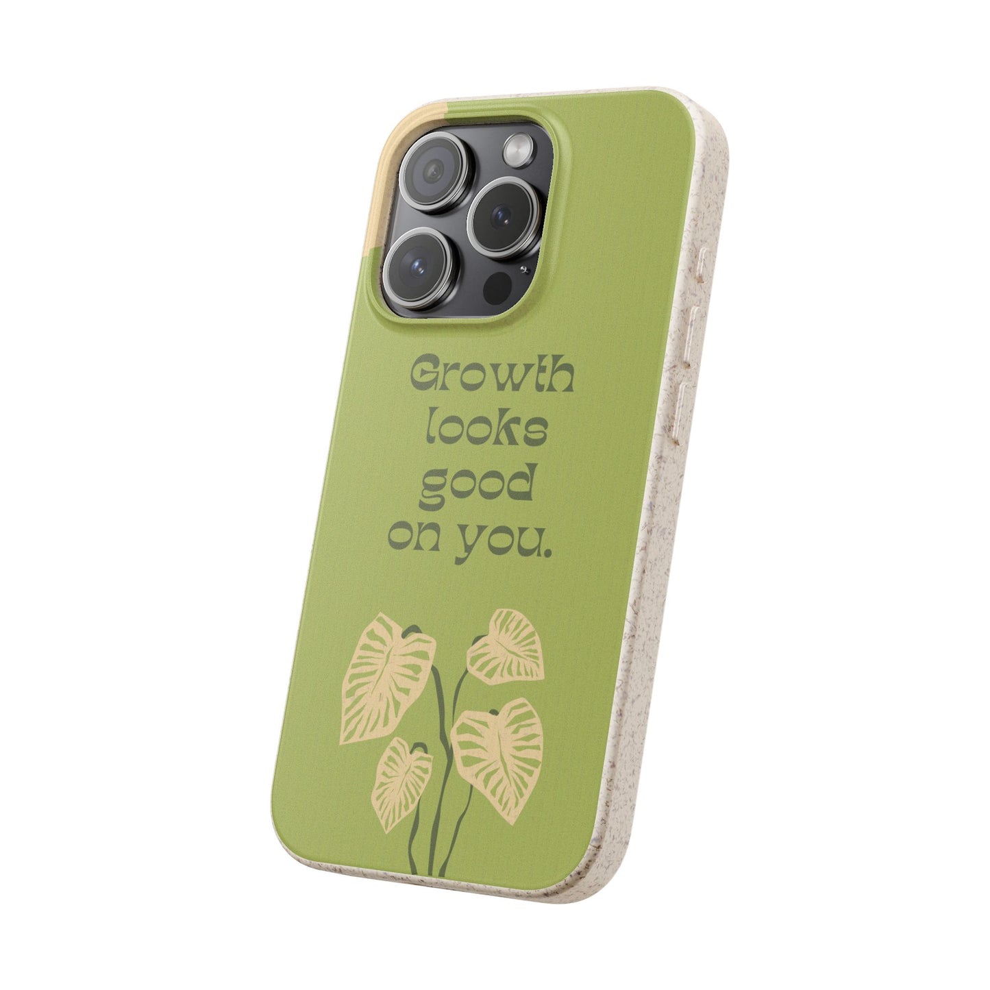 Biodegradable Phone Case - Eco-Friendly, Plant-Inspired Design, Sustainable Gift, Nature Lover's Accessory, Growth Looks Good on You