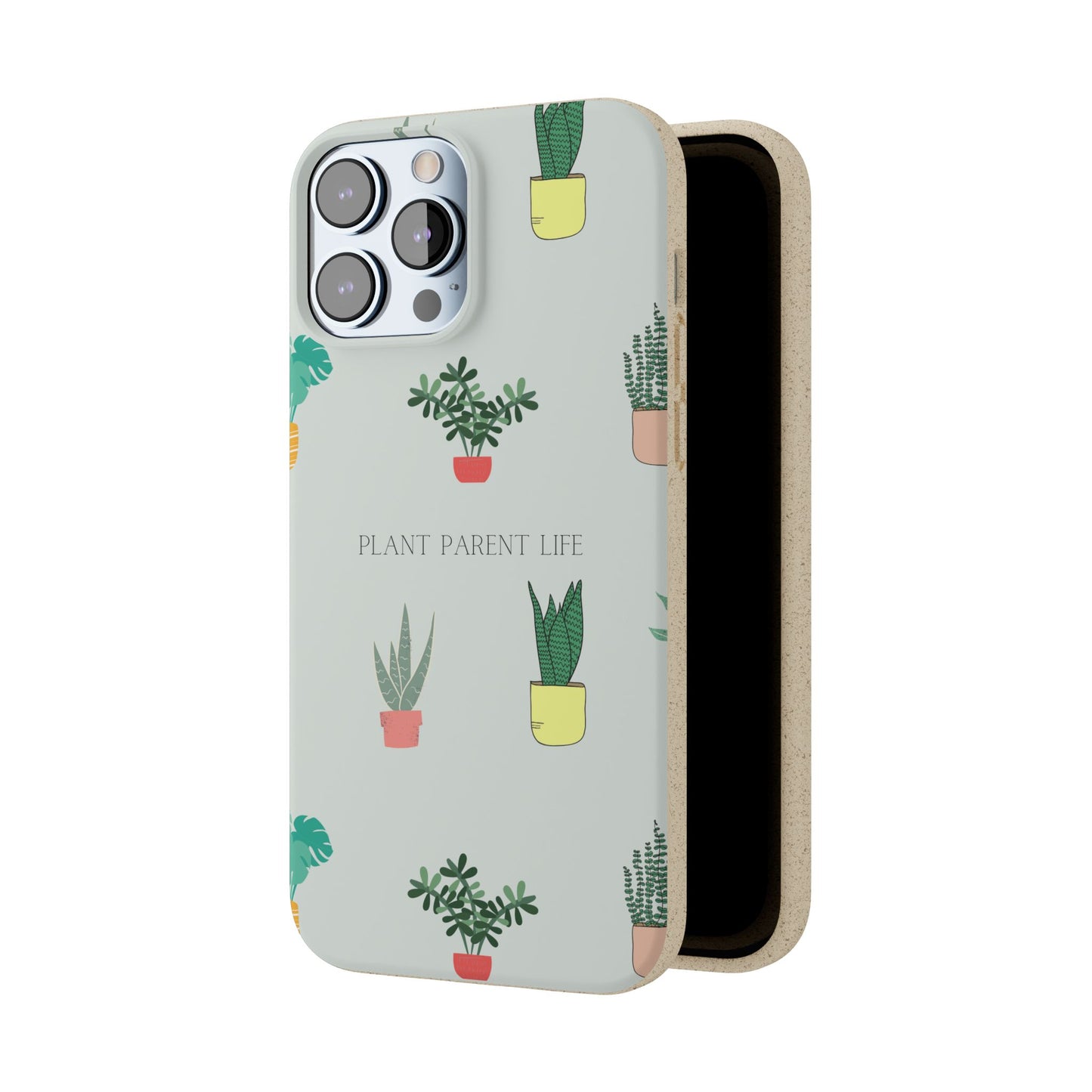 Eco-Friendly Phone Case: Plant Parent Life, Biodegradable Cover, Nature Lover Gift, Eco-Conscious Accessory, Sustainable Phone Case