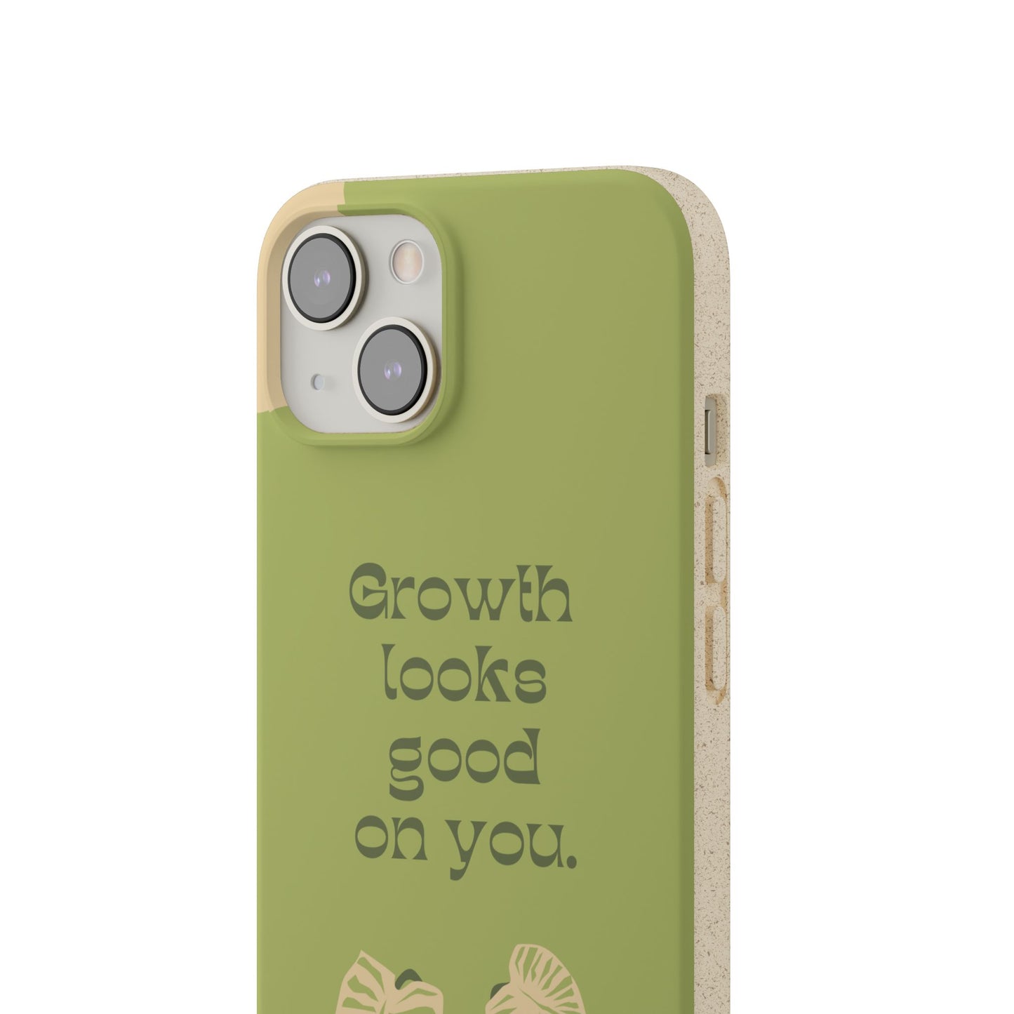 Biodegradable Phone Case - Eco-Friendly, Plant-Inspired Design, Sustainable Gift, Nature Lover's Accessory, Growth Looks Good on You