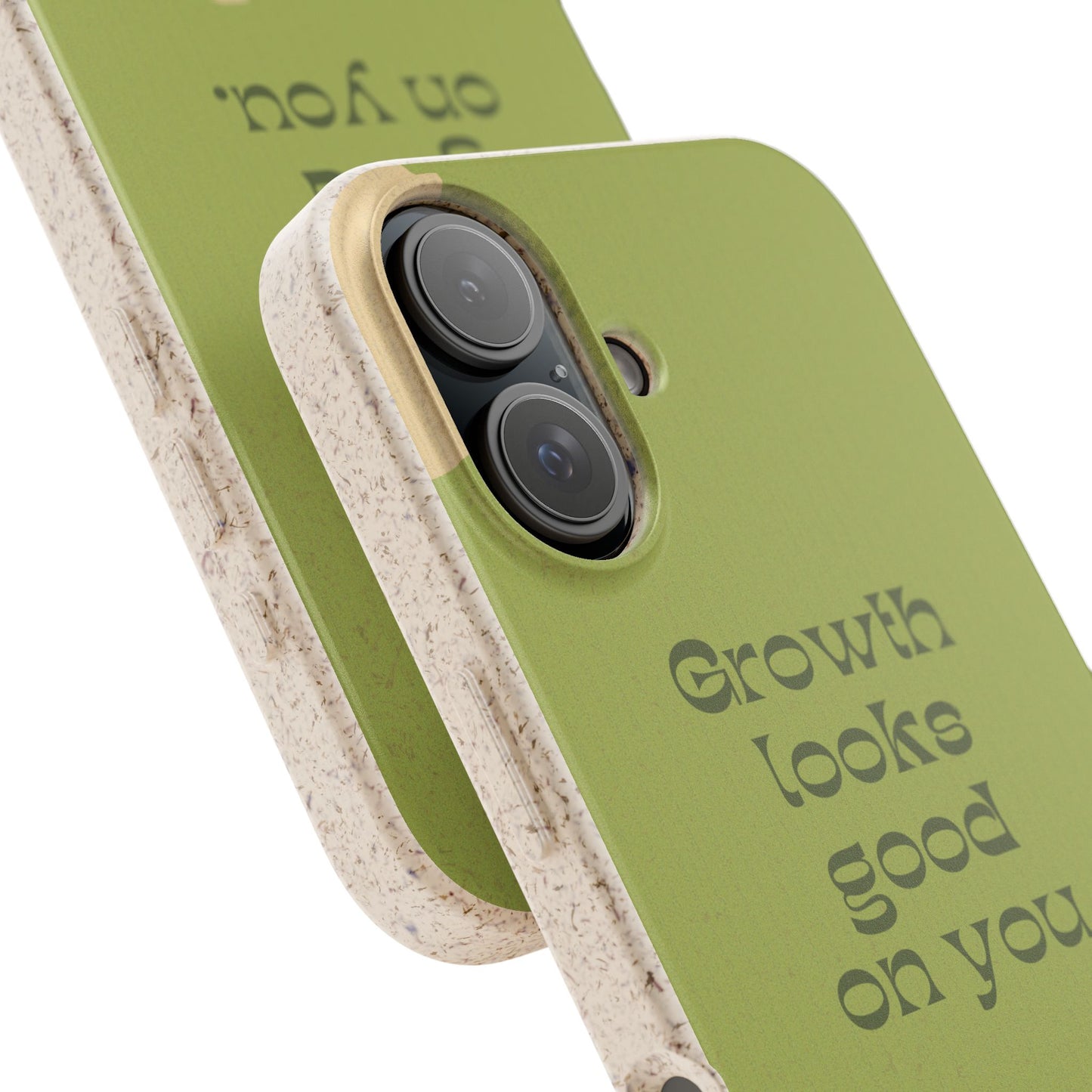 Biodegradable Phone Case - Eco-Friendly, Plant-Inspired Design, Sustainable Gift, Nature Lover's Accessory, Growth Looks Good on You