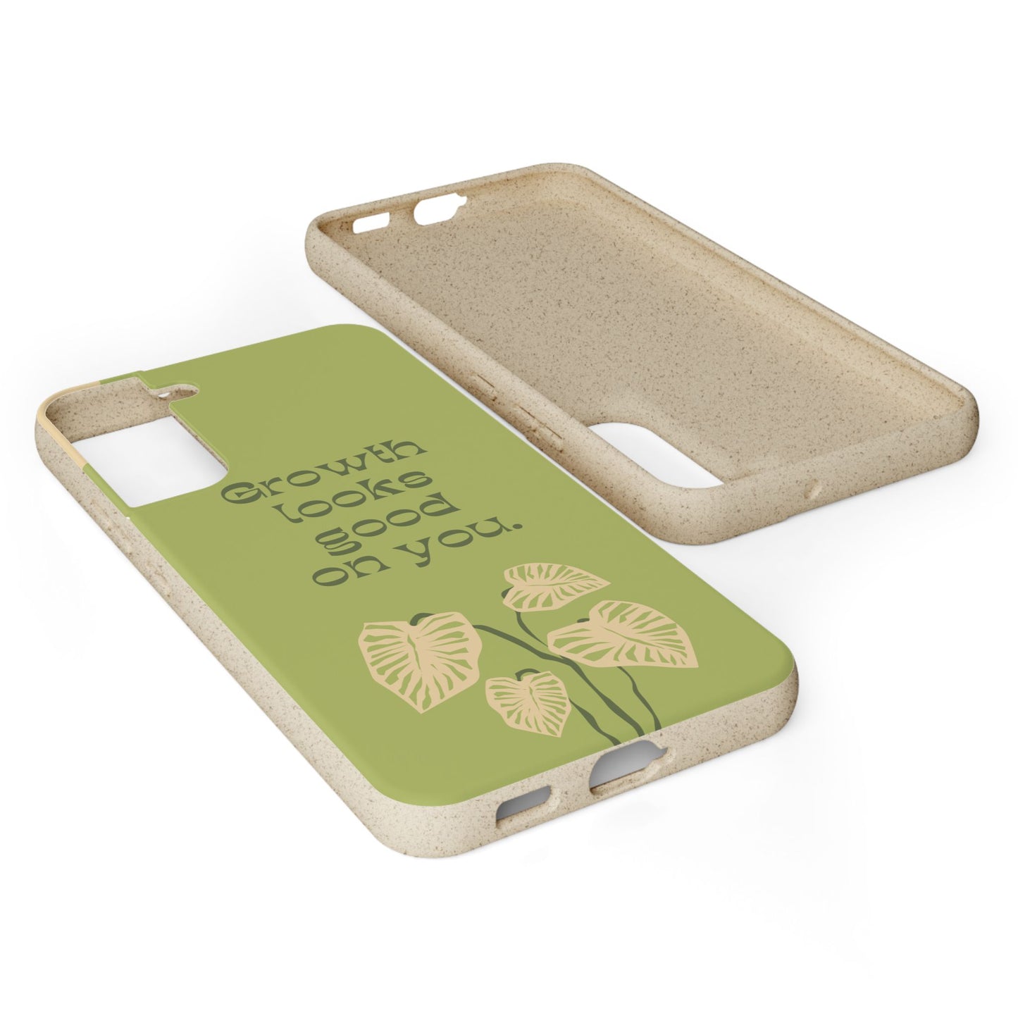 Biodegradable Phone Case - Eco-Friendly, Plant-Inspired Design, Sustainable Gift, Nature Lover's Accessory, Growth Looks Good on You