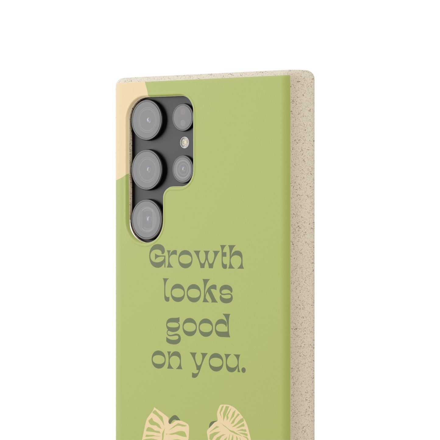 Biodegradable Phone Case - Eco-Friendly, Plant-Inspired Design, Sustainable Gift, Nature Lover's Accessory, Growth Looks Good on You