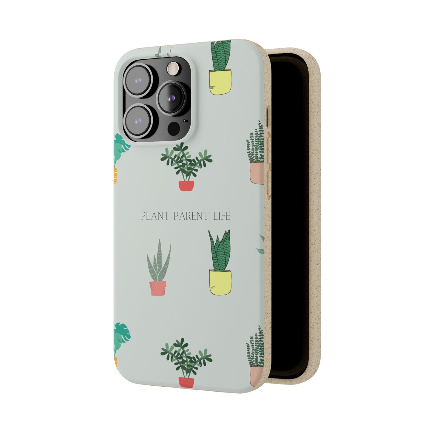 Eco-Friendly Phone Case: Plant Parent Life, Biodegradable Cover, Nature Lover Gift, Eco-Conscious Accessory, Sustainable Phone Case