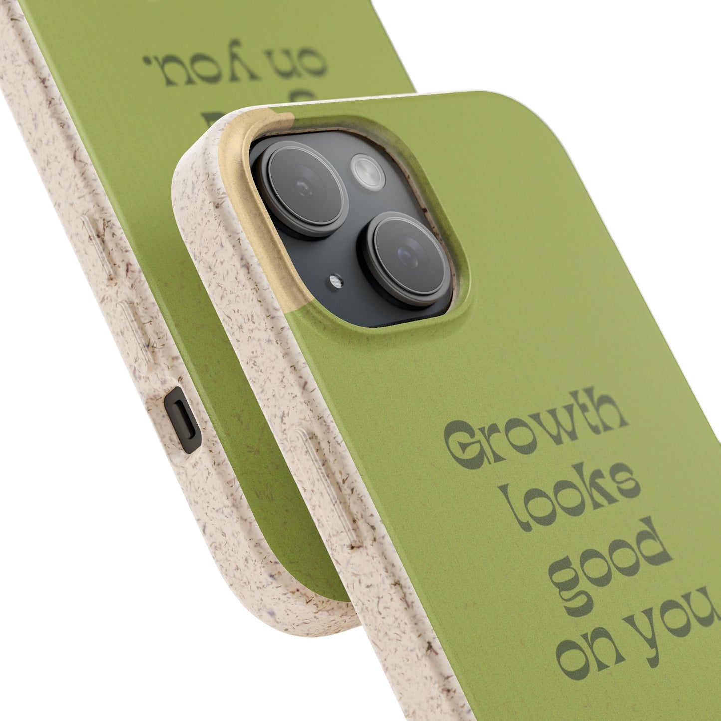 Biodegradable Phone Case - Eco-Friendly, Plant-Inspired Design, Sustainable Gift, Nature Lover's Accessory, Growth Looks Good on You