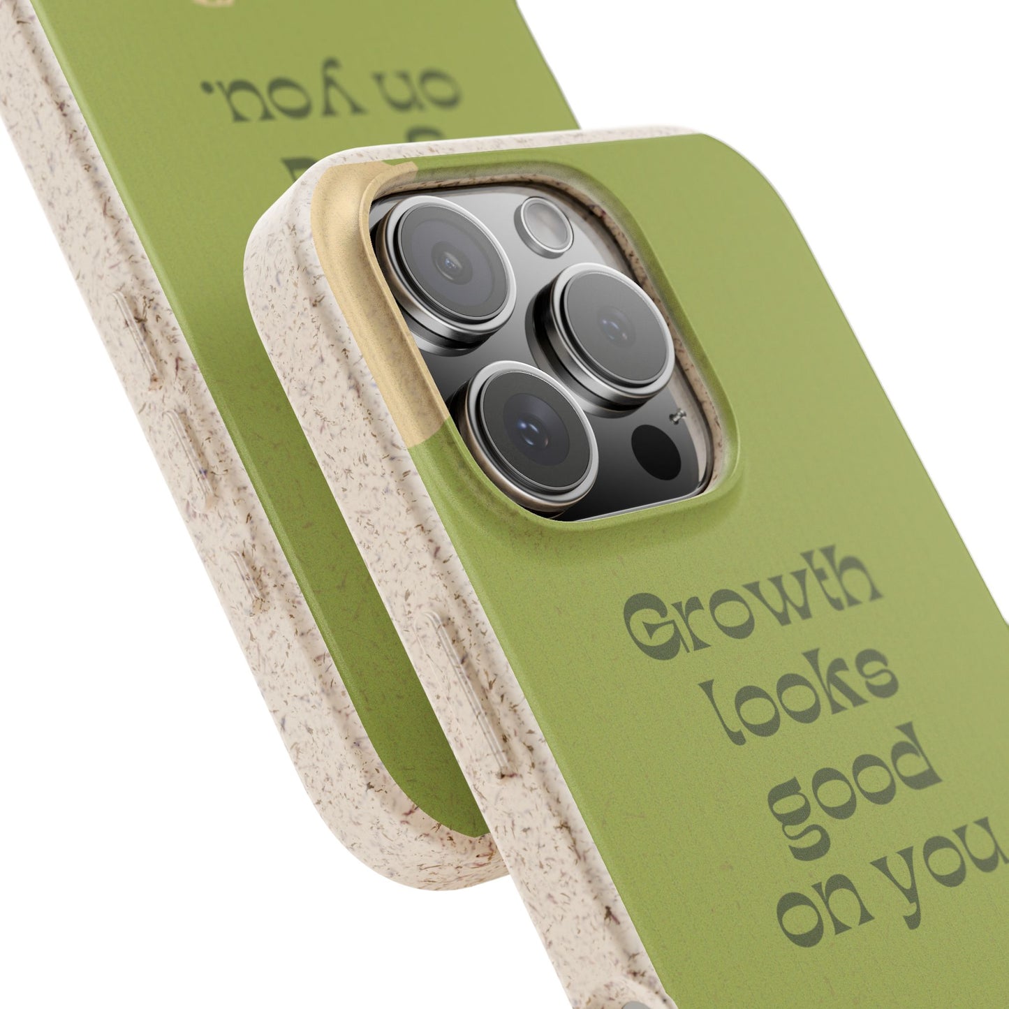 Biodegradable Phone Case - Eco-Friendly, Plant-Inspired Design, Sustainable Gift, Nature Lover's Accessory, Growth Looks Good on You