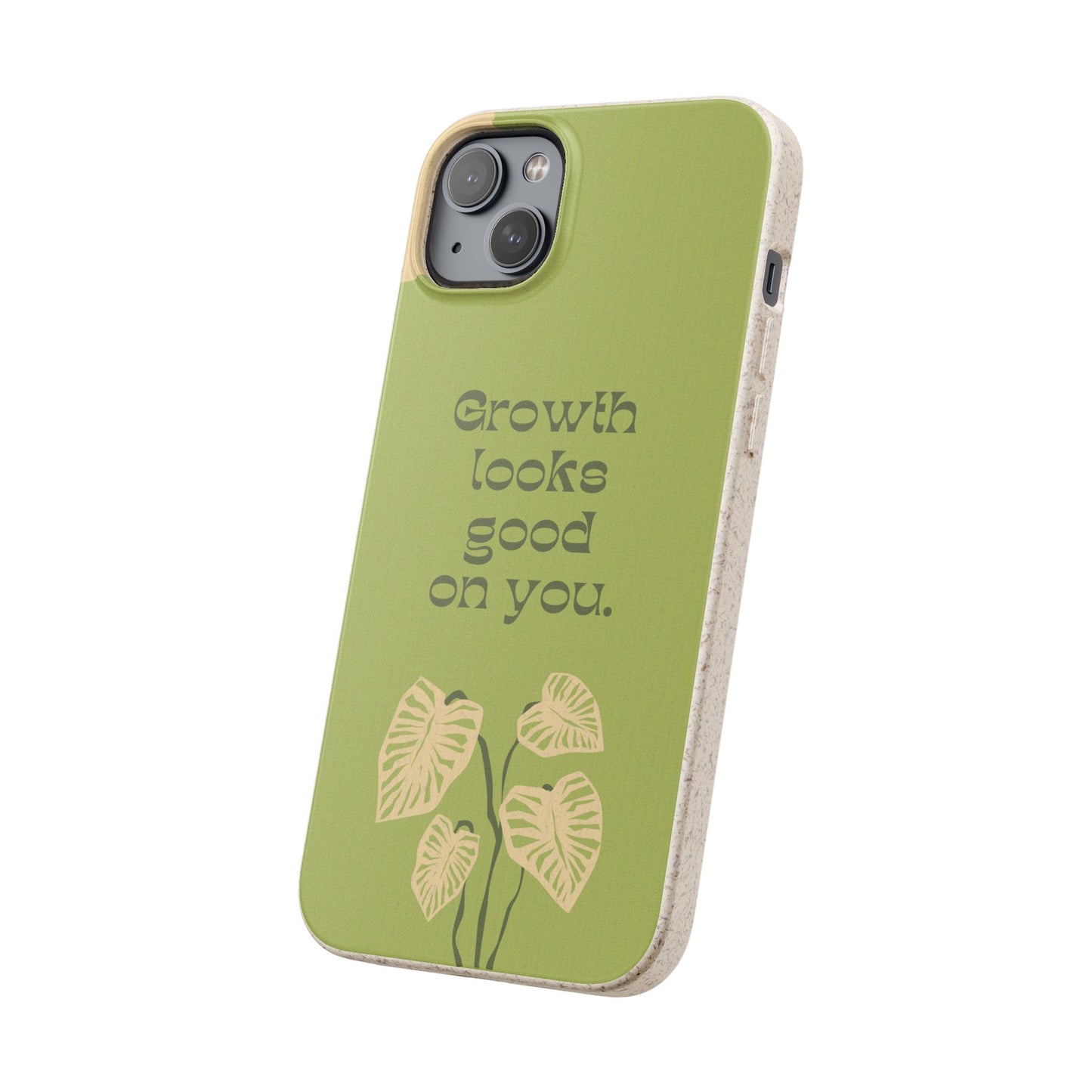 Biodegradable Phone Case - Eco-Friendly, Plant-Inspired Design, Sustainable Gift, Nature Lover's Accessory, Growth Looks Good on You