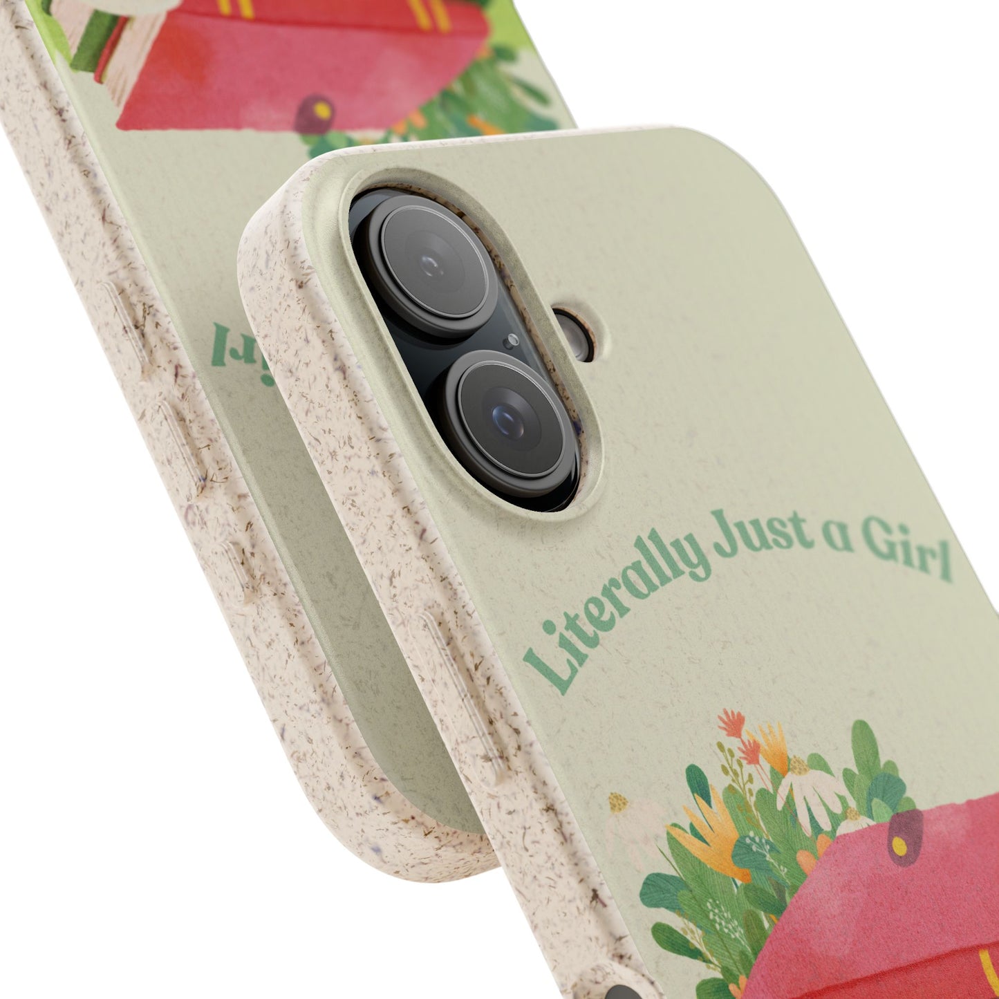 Biodegradable Phone Case, Eco-Friendly Cover, Cute Gift for Girls, Nature Lover Accessories, Sustainable Tech