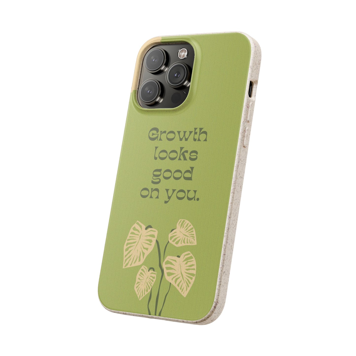 Biodegradable Phone Case - Eco-Friendly, Plant-Inspired Design, Sustainable Gift, Nature Lover's Accessory, Growth Looks Good on You