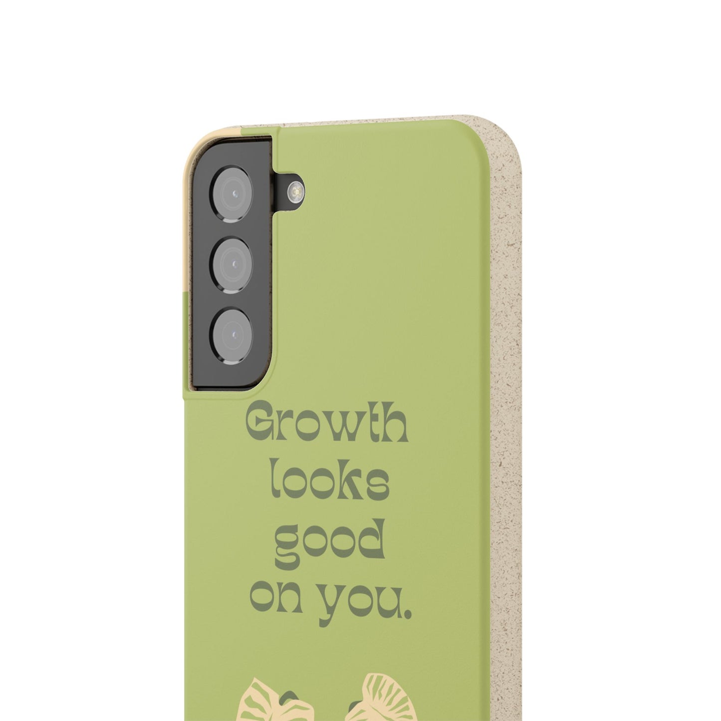 Biodegradable Phone Case - Eco-Friendly, Plant-Inspired Design, Sustainable Gift, Nature Lover's Accessory, Growth Looks Good on You