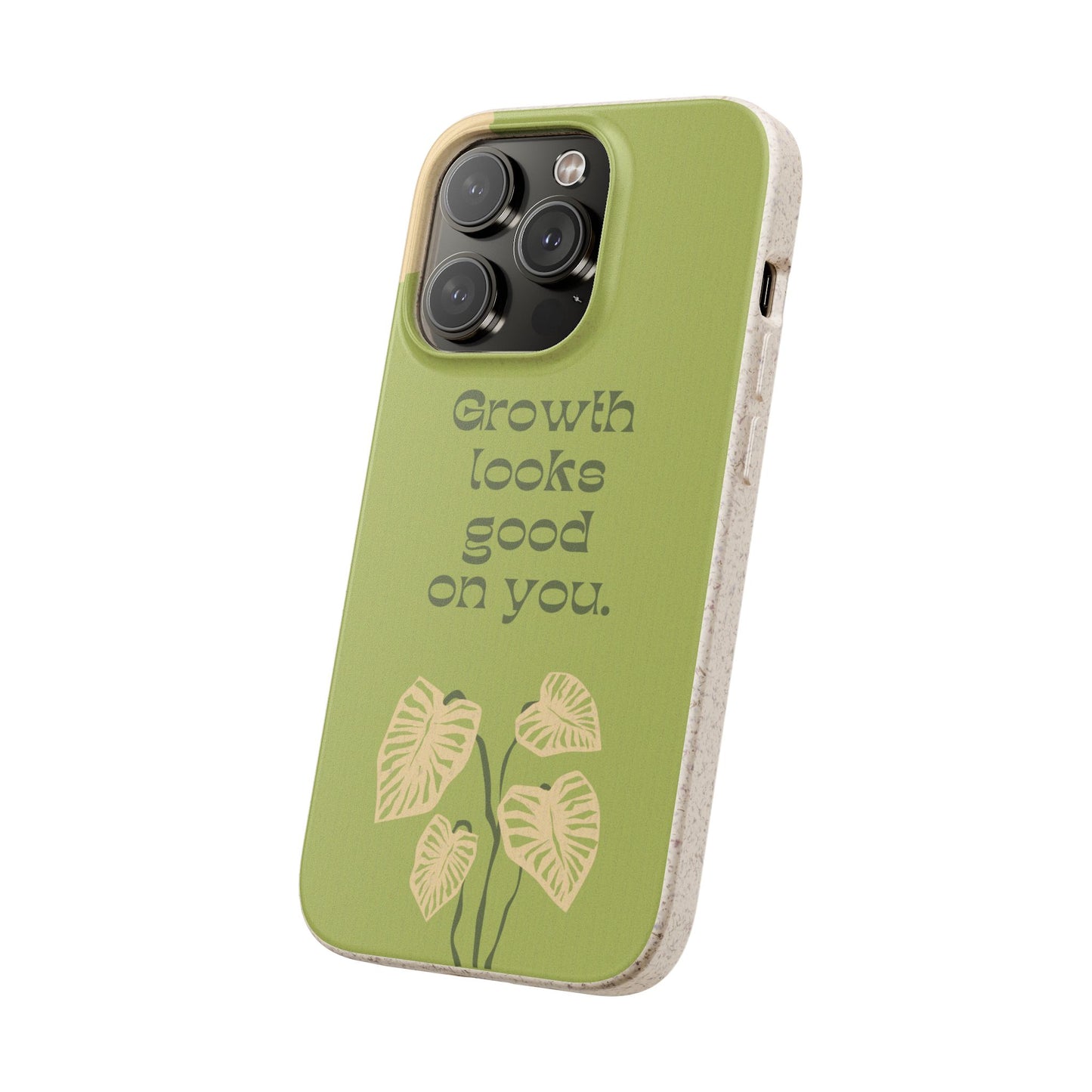 Biodegradable Phone Case - Eco-Friendly, Plant-Inspired Design, Sustainable Gift, Nature Lover's Accessory, Growth Looks Good on You