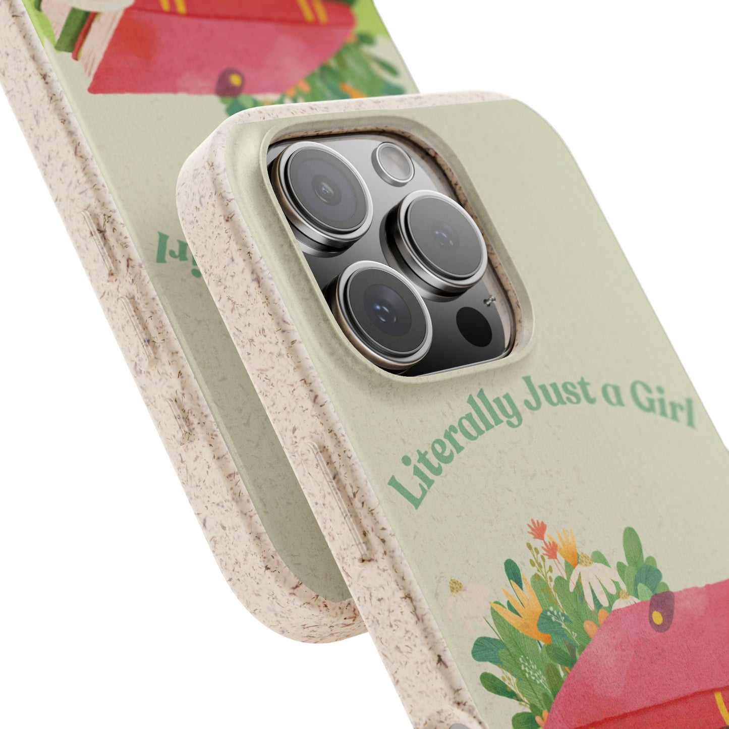 Biodegradable Phone Case, Eco-Friendly Cover, Cute Gift for Girls, Nature Lover Accessories, Sustainable Tech