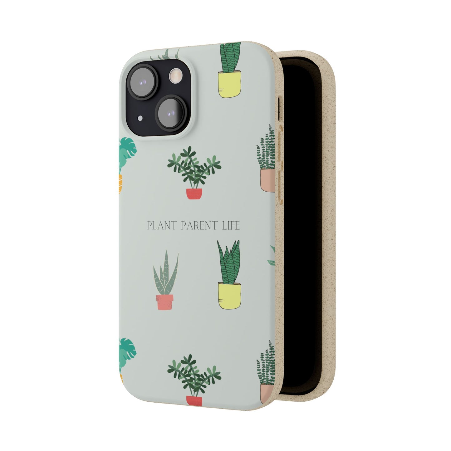 Eco-Friendly Phone Case: Plant Parent Life, Biodegradable Cover, Nature Lover Gift, Eco-Conscious Accessory, Sustainable Phone Case