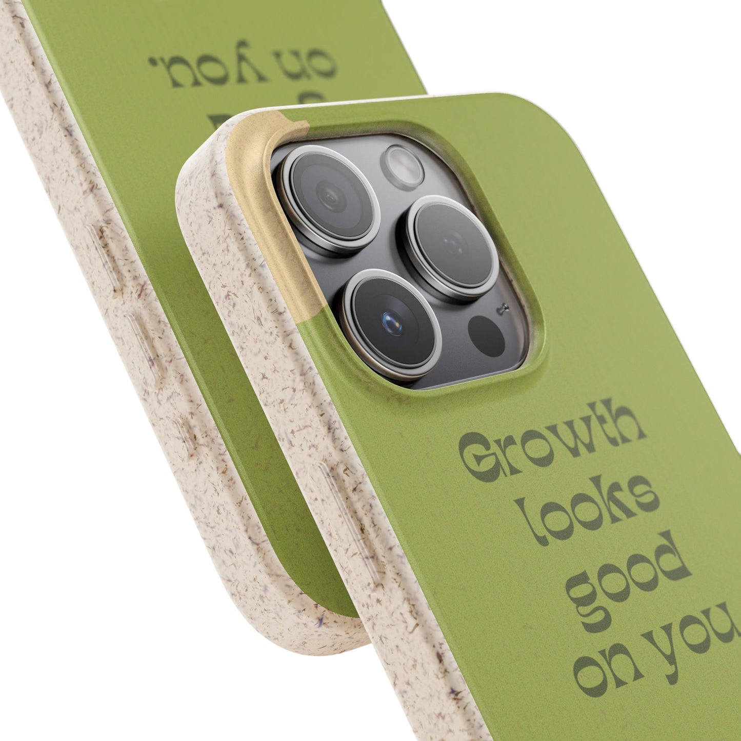 Biodegradable Phone Case - Eco-Friendly, Plant-Inspired Design, Sustainable Gift, Nature Lover's Accessory, Growth Looks Good on You