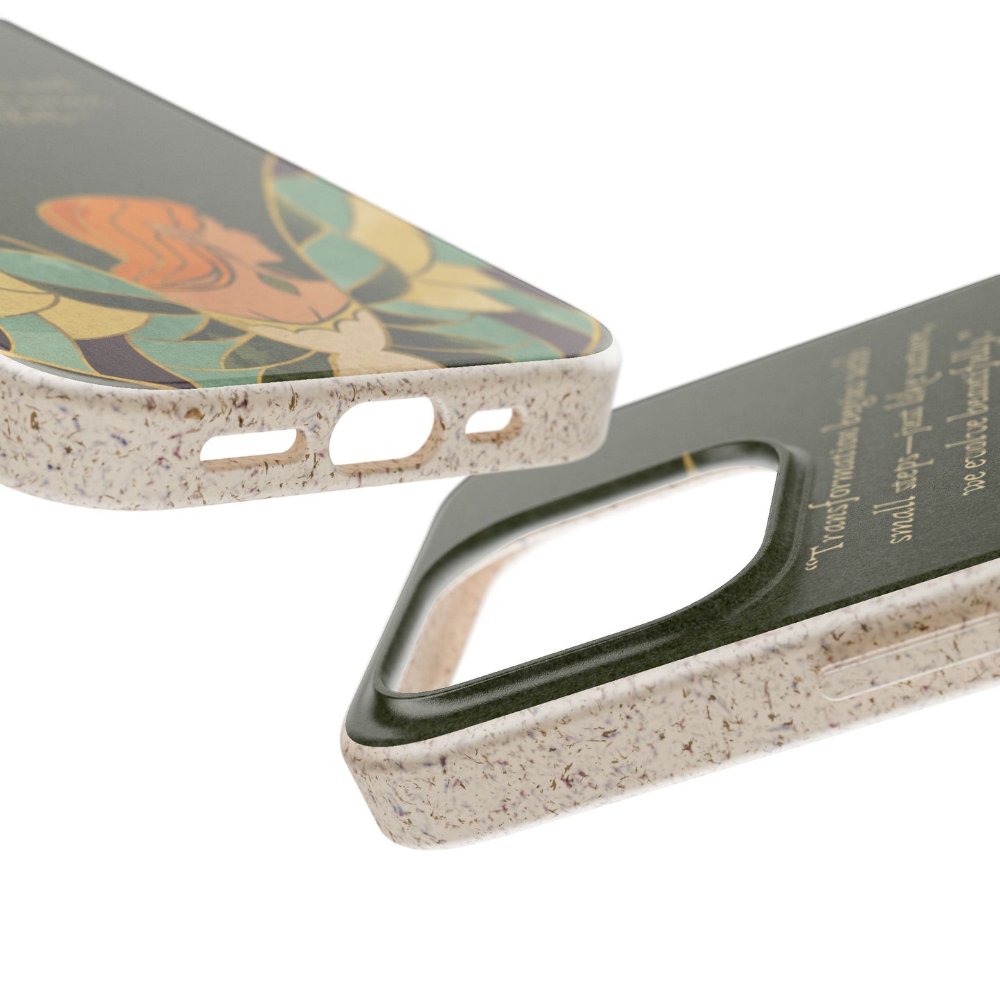 Eco-Friendly Phone Case with Inspirational Quote, Biodegradable iPhone Cover, Nature-Inspired Gift, Fairy Motivation Design, [...]