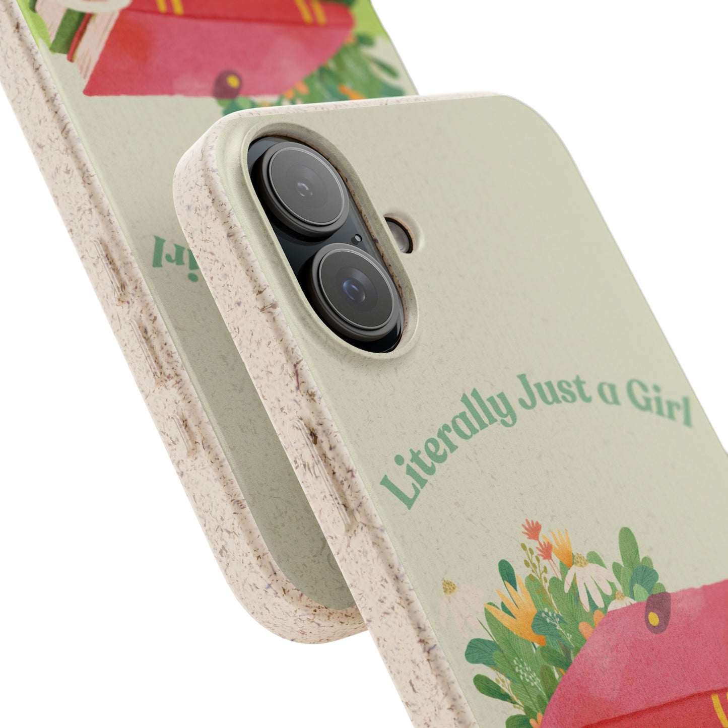 Biodegradable Phone Case, Eco-Friendly Cover, Cute Gift for Girls, Nature Lover Accessories, Sustainable Tech