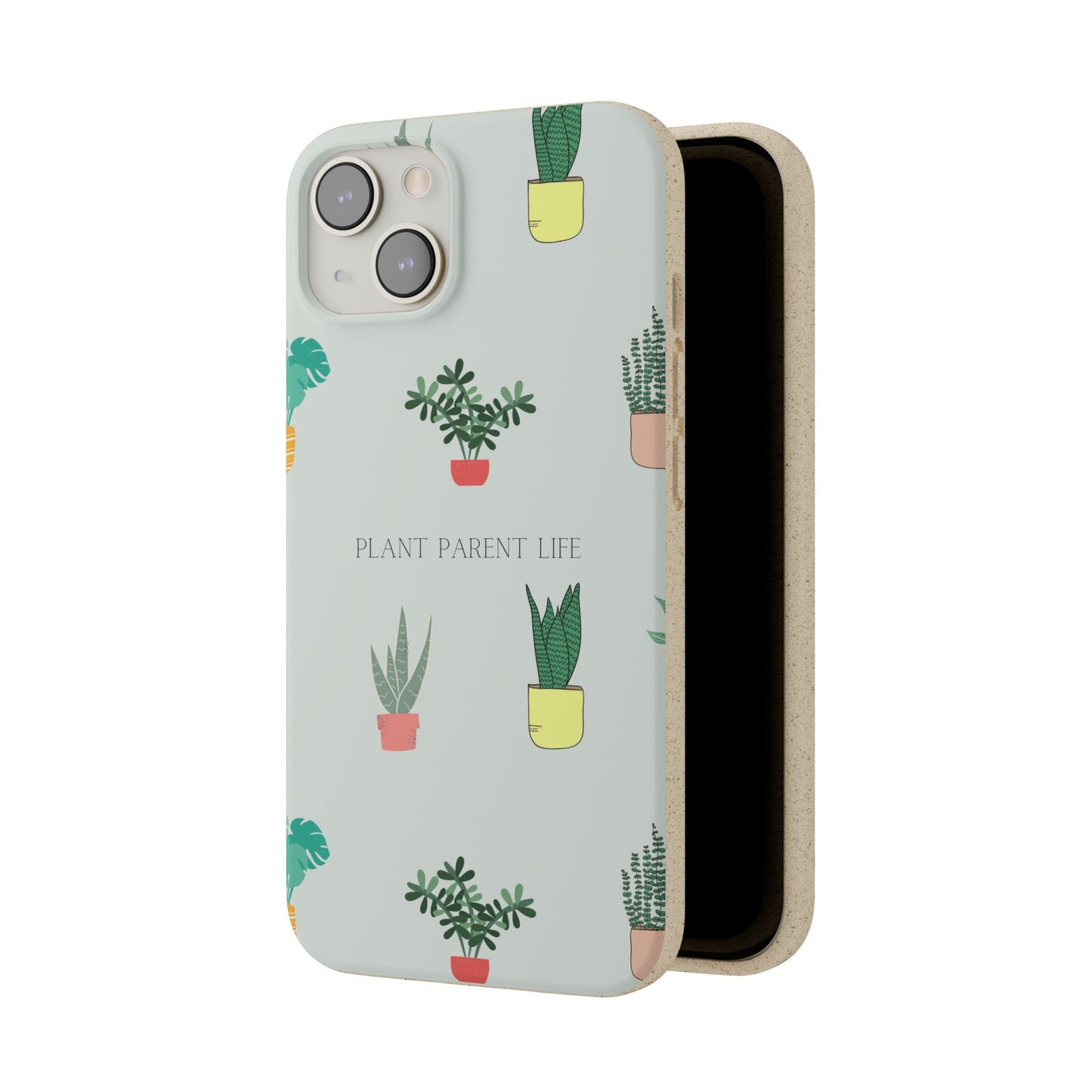 Eco-Friendly Phone Case: Plant Parent Life, Biodegradable Cover, Nature Lover Gift, Eco-Conscious Accessory, Sustainable Phone Case