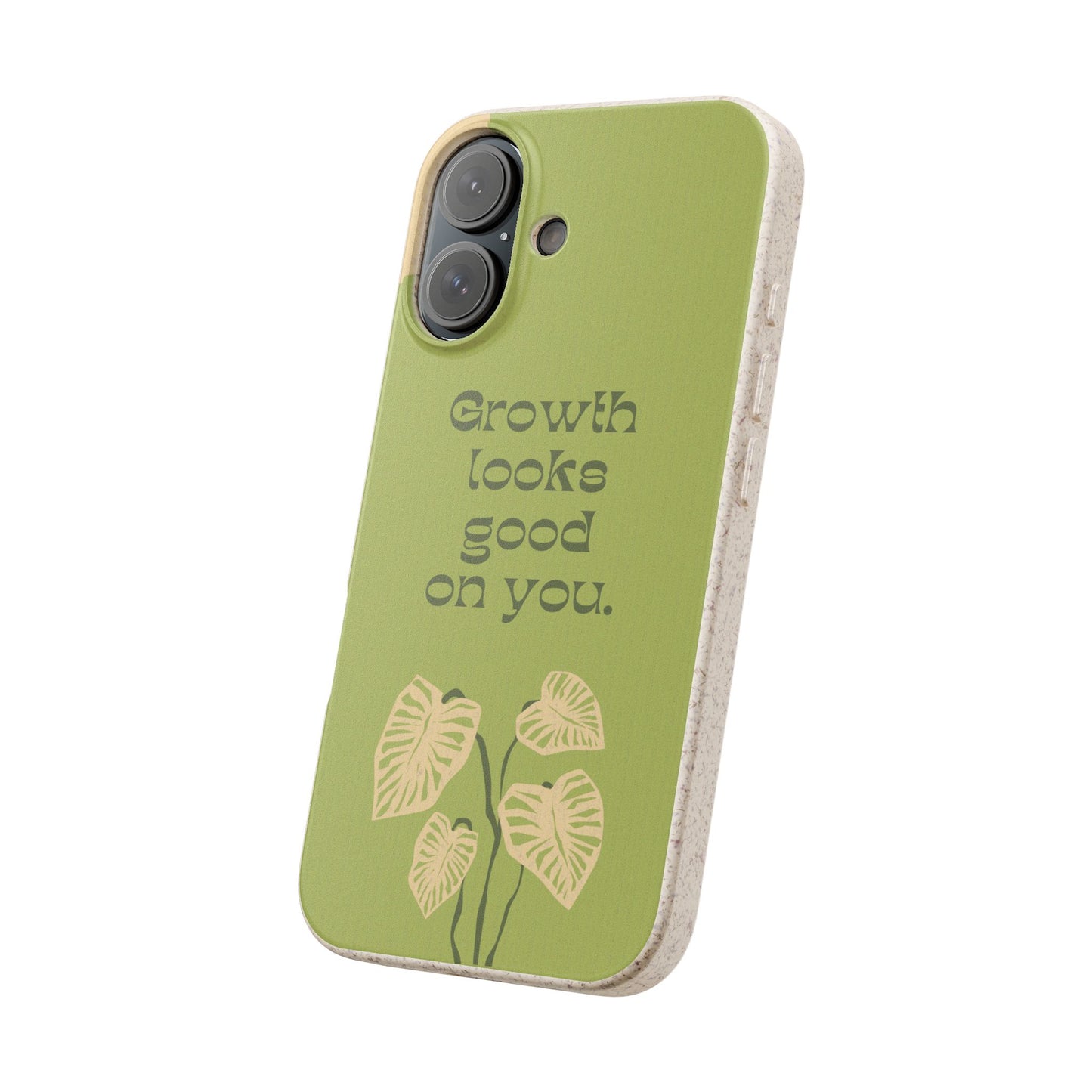 Biodegradable Phone Case - Eco-Friendly, Plant-Inspired Design, Sustainable Gift, Nature Lover's Accessory, Growth Looks Good on You
