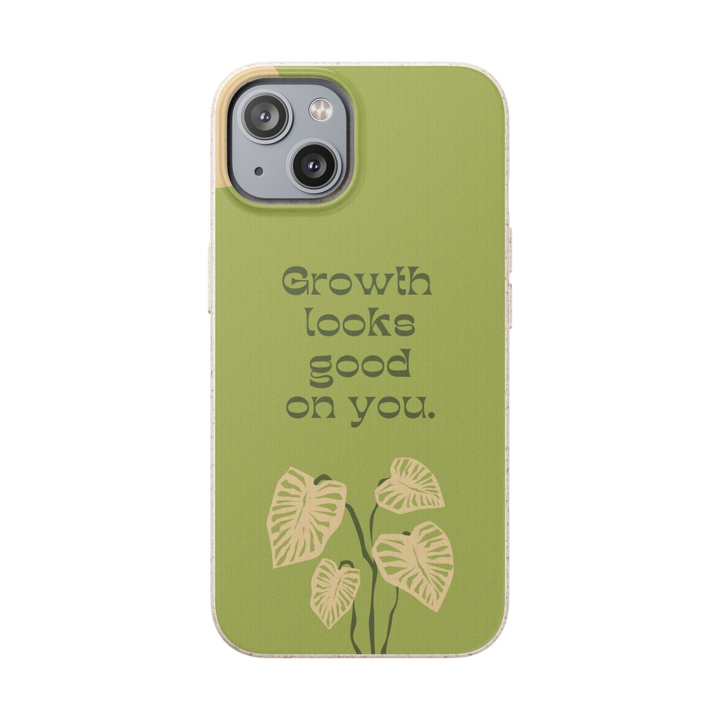 Biodegradable Phone Case - Eco-Friendly, Plant-Inspired Design, Sustainable Gift, Nature Lover's Accessory, Growth Looks Good on You