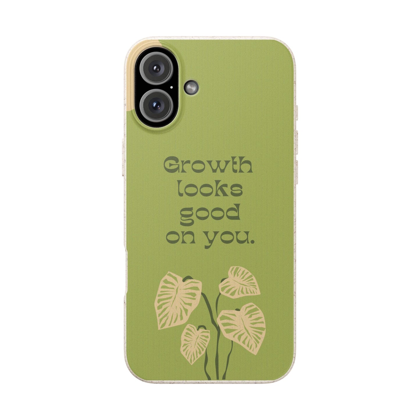 Biodegradable Phone Case - Eco-Friendly, Plant-Inspired Design, Sustainable Gift, Nature Lover's Accessory, Growth Looks Good on You