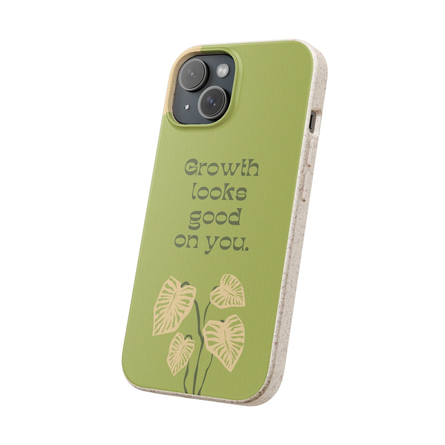 Biodegradable Phone Case - Eco-Friendly, Plant-Inspired Design, Sustainable Gift, Nature Lover's Accessory, Growth Looks Good on You