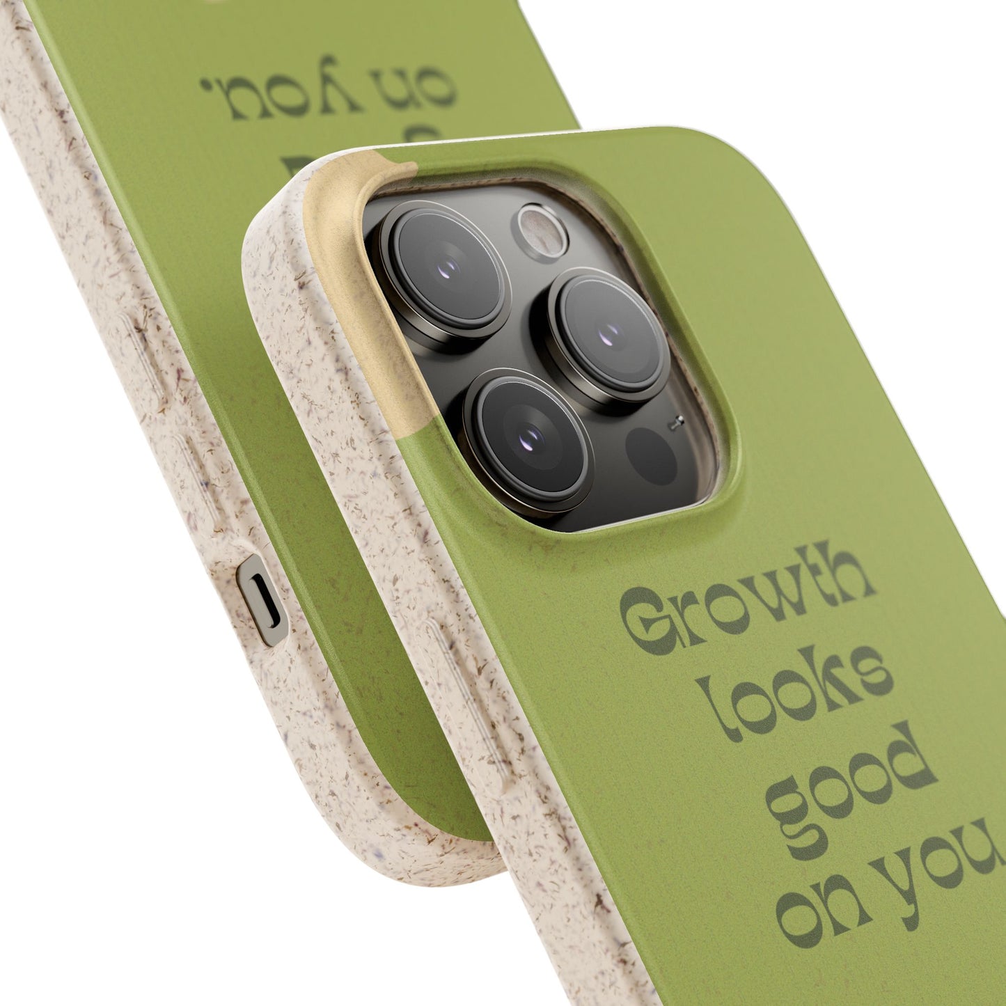 Biodegradable Phone Case - Eco-Friendly, Plant-Inspired Design, Sustainable Gift, Nature Lover's Accessory, Growth Looks Good on You