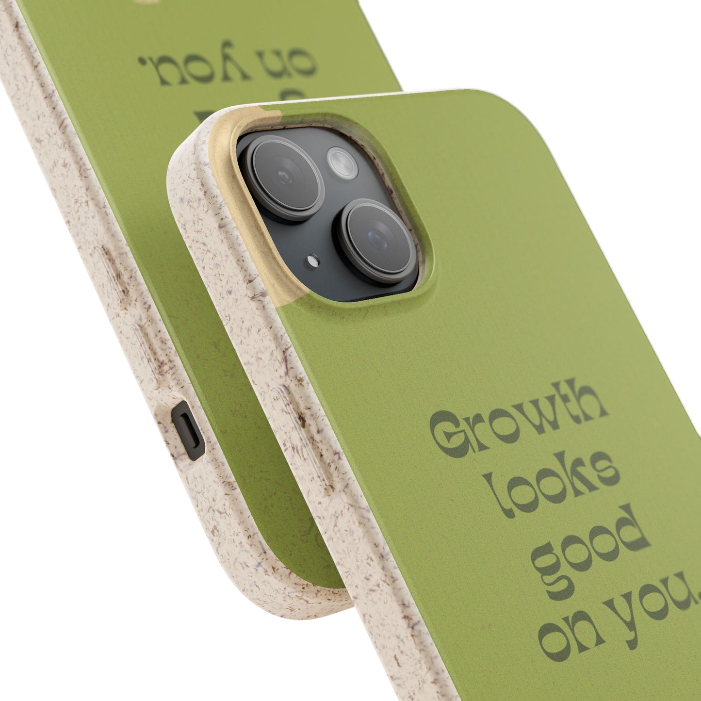 Biodegradable Phone Case - Eco-Friendly, Plant-Inspired Design, Sustainable Gift, Nature Lover's Accessory, Growth Looks Good on You