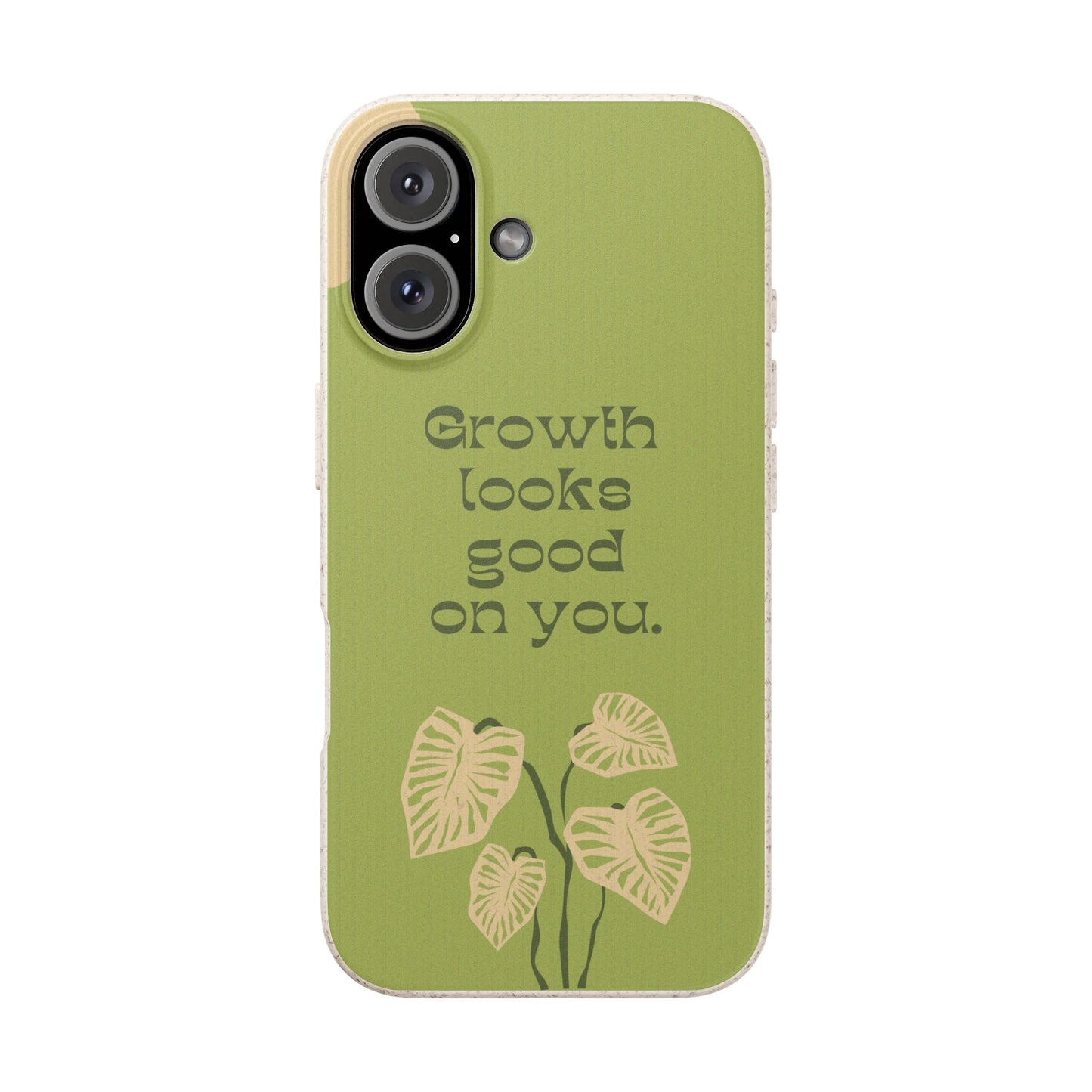 Biodegradable Phone Case - Eco-Friendly, Plant-Inspired Design, Sustainable Gift, Nature Lover's Accessory, Growth Looks Good on You