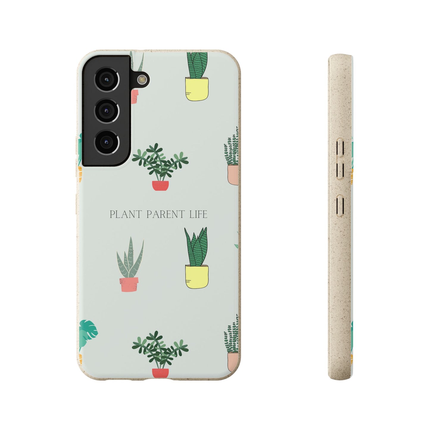 Eco-Friendly Phone Case: Plant Parent Life, Biodegradable Cover, Nature Lover Gift, Eco-Conscious Accessory, Sustainable Phone Case