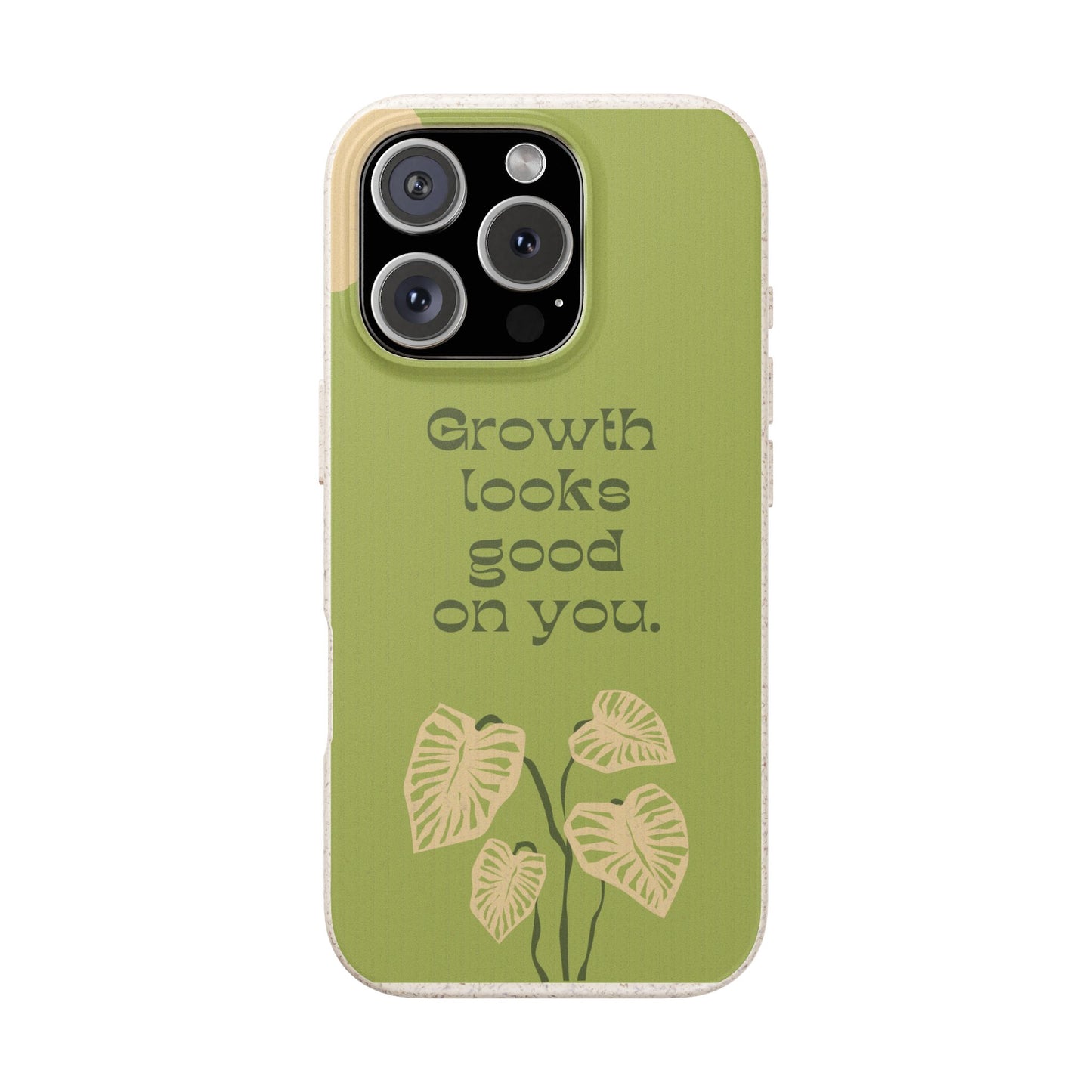 Biodegradable Phone Case - Eco-Friendly, Plant-Inspired Design, Sustainable Gift, Nature Lover's Accessory, Growth Looks Good on You