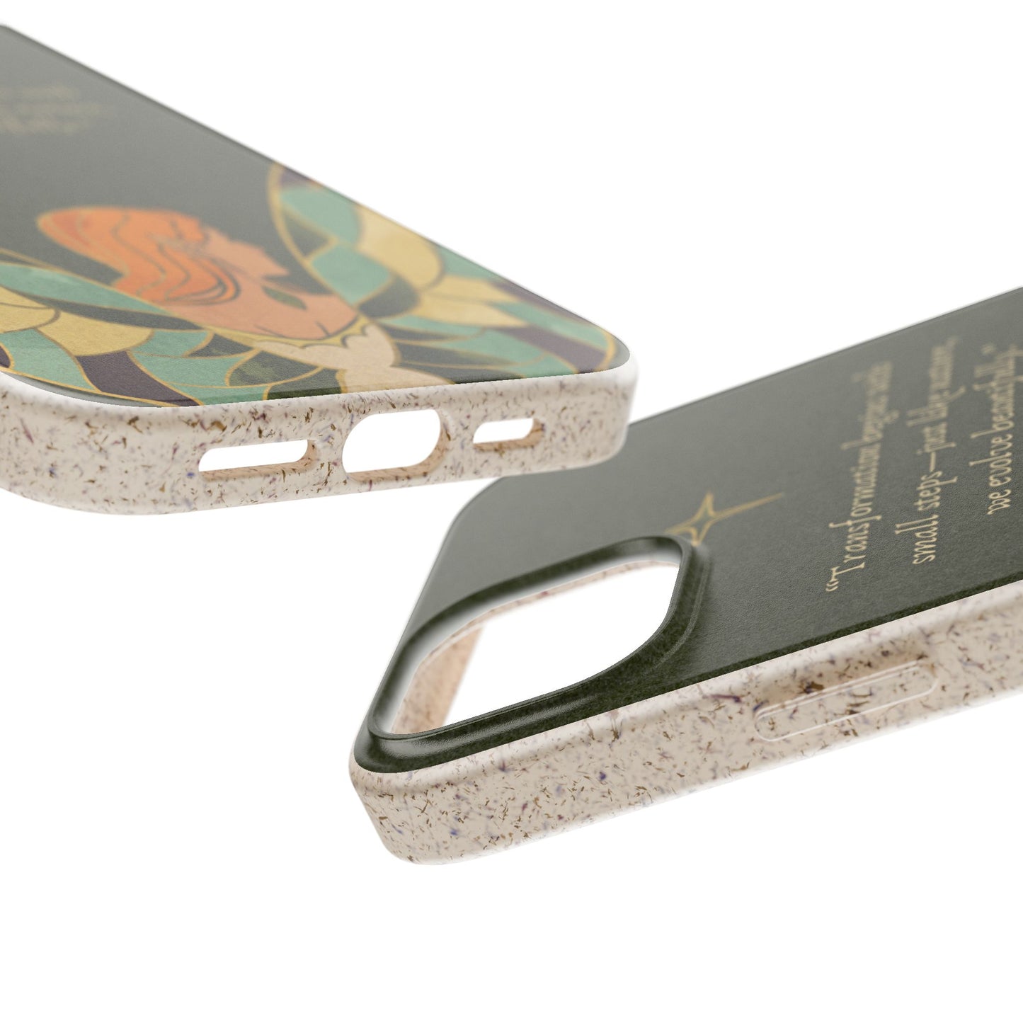 Eco-Friendly Phone Case with Inspirational Quote, Biodegradable iPhone Cover, Nature-Inspired Gift, Fairy Motivation Design, [...]