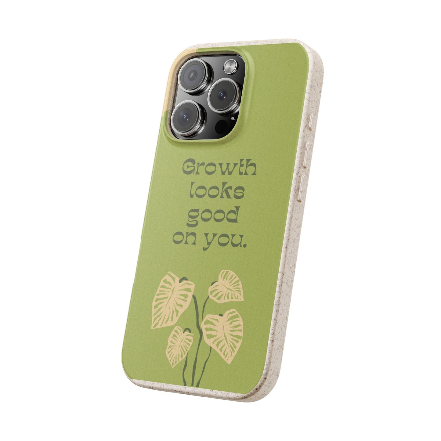 Biodegradable Phone Case - Eco-Friendly, Plant-Inspired Design, Sustainable Gift, Nature Lover's Accessory, Growth Looks Good on You