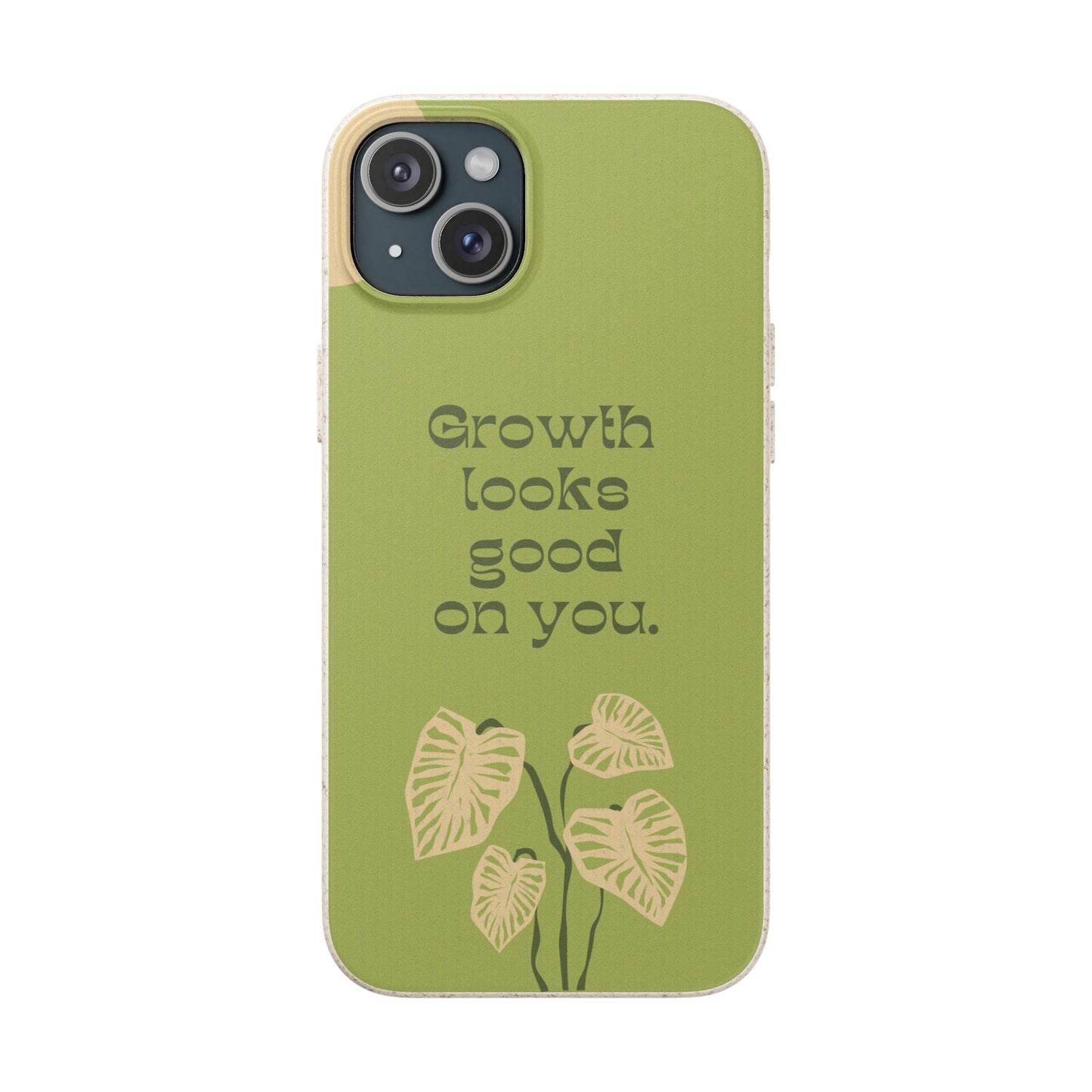 Biodegradable Phone Case - Eco-Friendly, Plant-Inspired Design, Sustainable Gift, Nature Lover's Accessory, Growth Looks Good on You