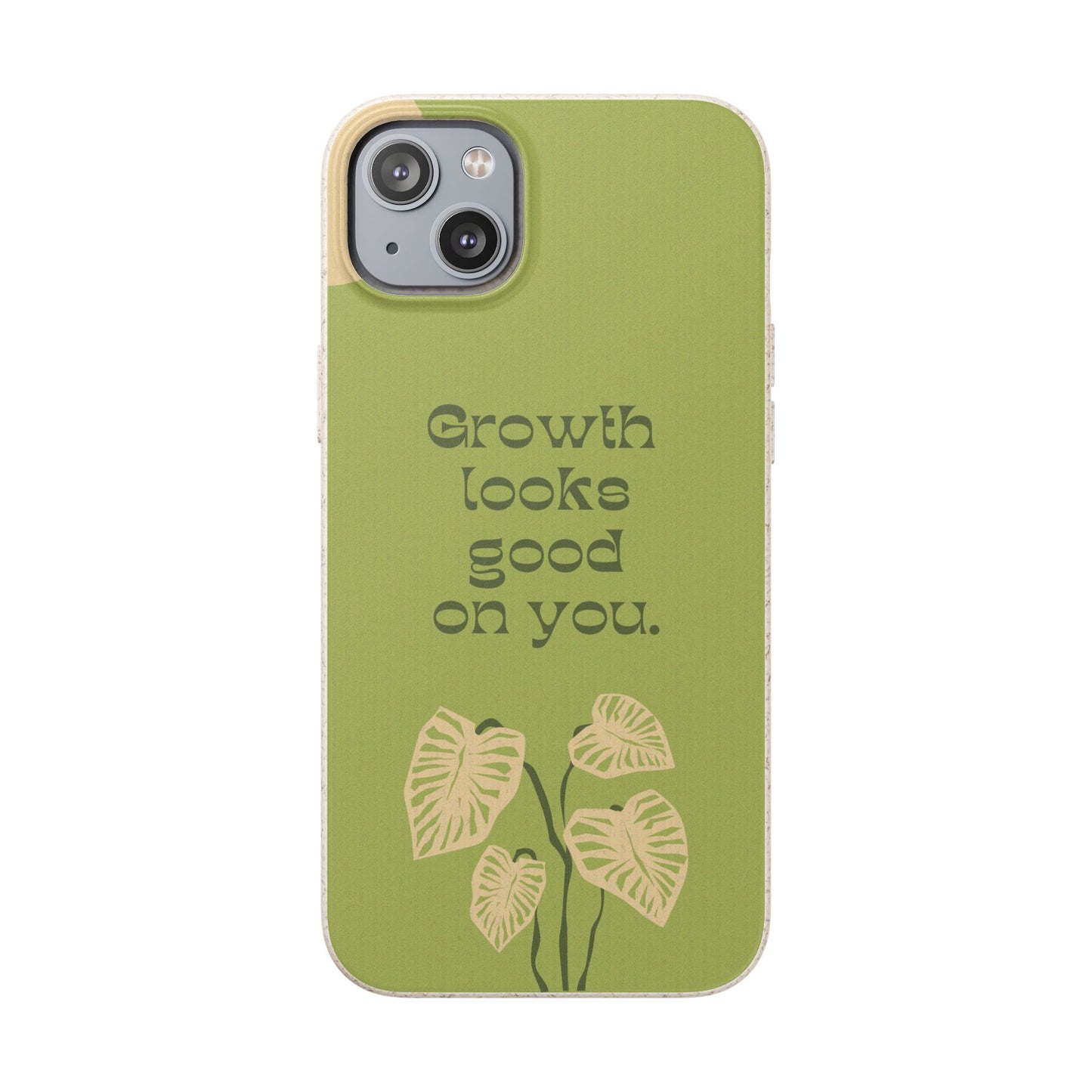 Biodegradable Phone Case - Eco-Friendly, Plant-Inspired Design, Sustainable Gift, Nature Lover's Accessory, Growth Looks Good on You