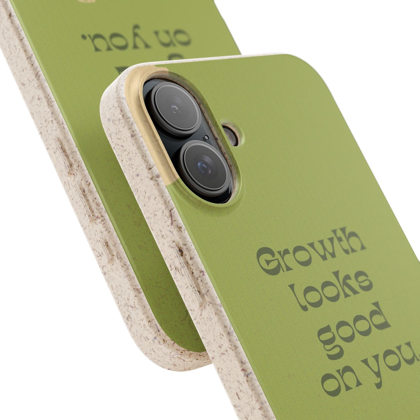 Biodegradable Phone Case - Eco-Friendly, Plant-Inspired Design, Sustainable Gift, Nature Lover's Accessory, Growth Looks Good on You