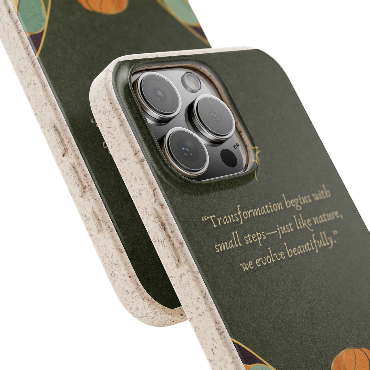 Eco-Friendly Phone Case with Inspirational Quote, Biodegradable iPhone Cover, Nature-Inspired Gift, Fairy Motivation Design, [...]