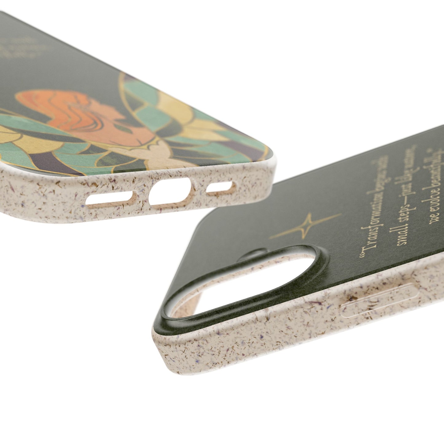 Eco-Friendly Phone Case with Inspirational Quote, Biodegradable iPhone Cover, Nature-Inspired Gift, Fairy Motivation Design, [...]