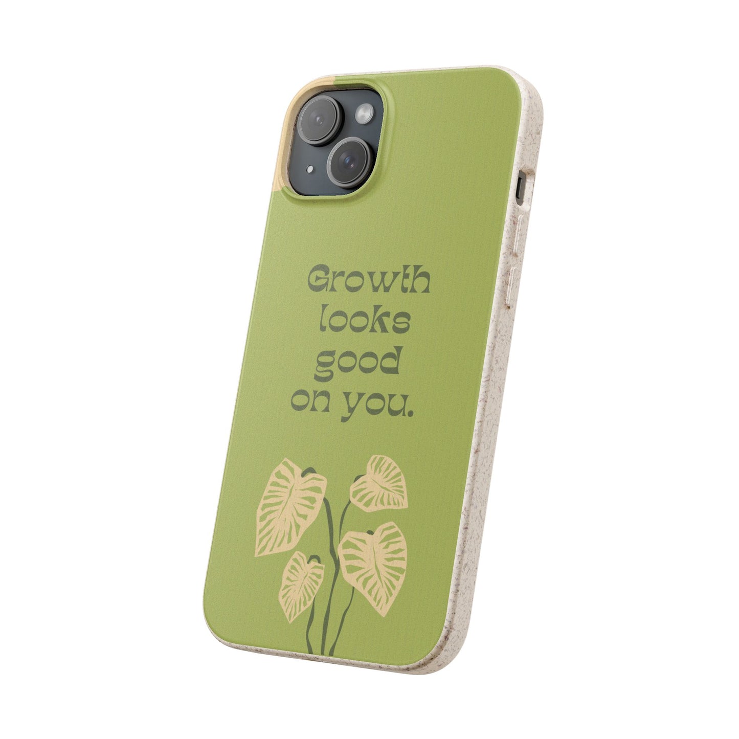 Biodegradable Phone Case - Eco-Friendly, Plant-Inspired Design, Sustainable Gift, Nature Lover's Accessory, Growth Looks Good on You