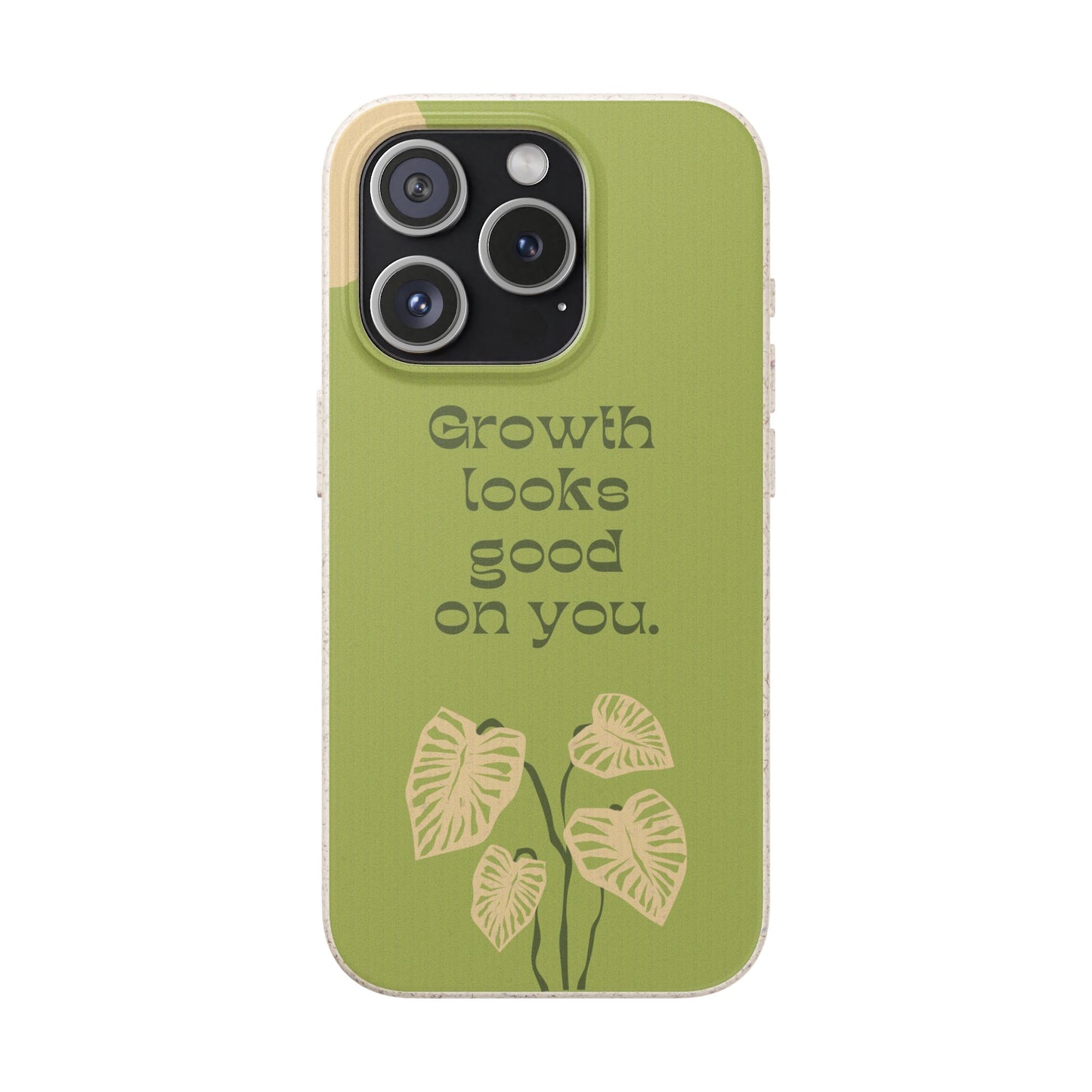 Biodegradable Phone Case - Eco-Friendly, Plant-Inspired Design, Sustainable Gift, Nature Lover's Accessory, Growth Looks Good on You