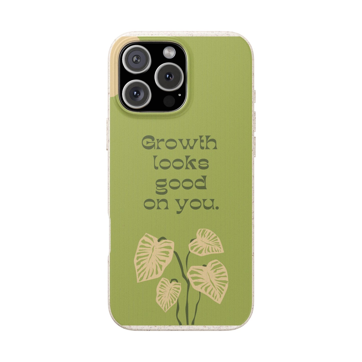 Biodegradable Phone Case - Eco-Friendly, Plant-Inspired Design, Sustainable Gift, Nature Lover's Accessory, Growth Looks Good on You